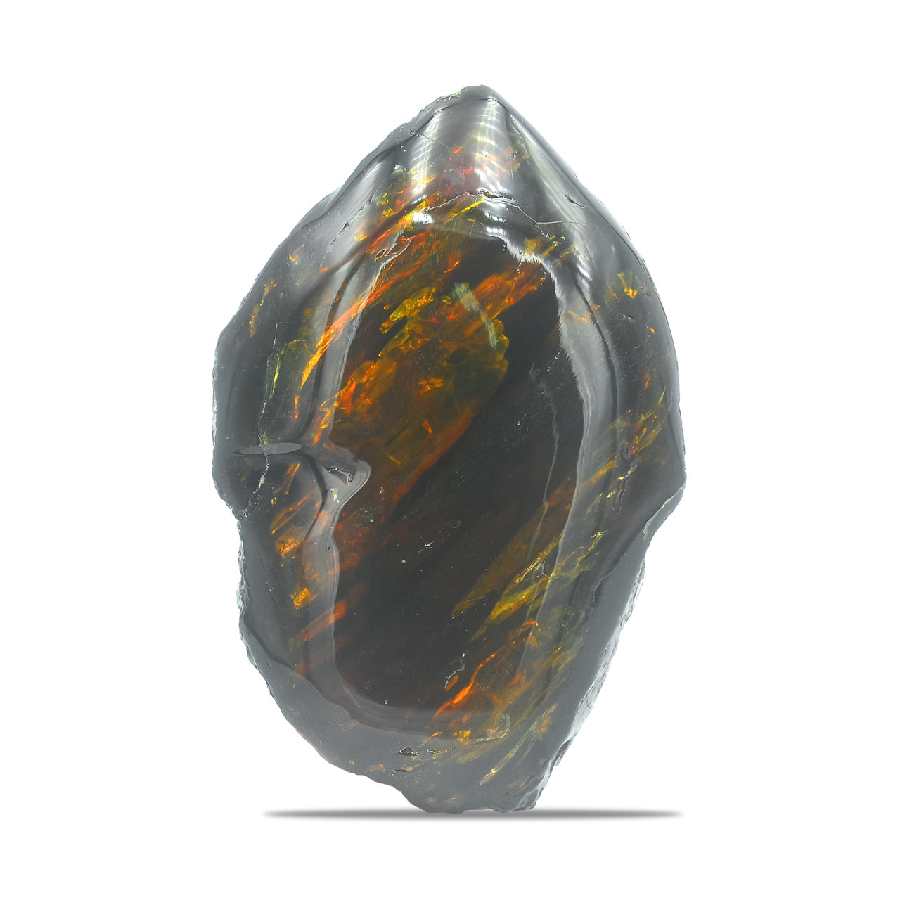 Starborn Polished Lion's Mane Sumatra Amber Collector (130g-150g) - 1 Piece