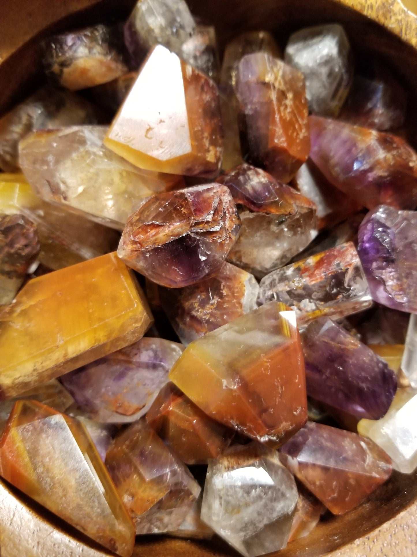 Cacoxenite Amethyst Tumbled Stones - Enhance Chakras and Raise Vibrations