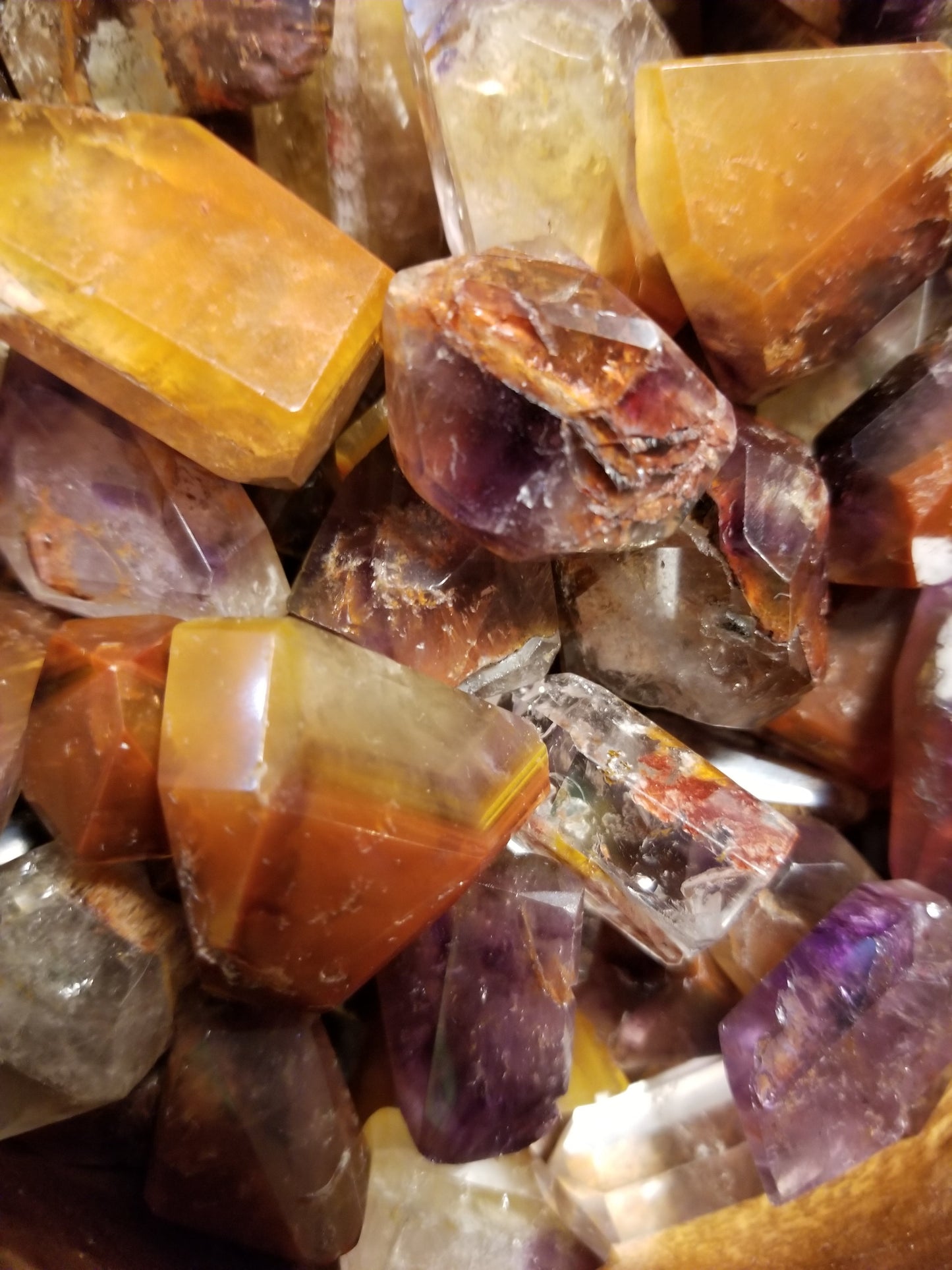 Cacoxenite Amethyst Tumbled Stones - Enhance Chakras and Raise Vibrations
