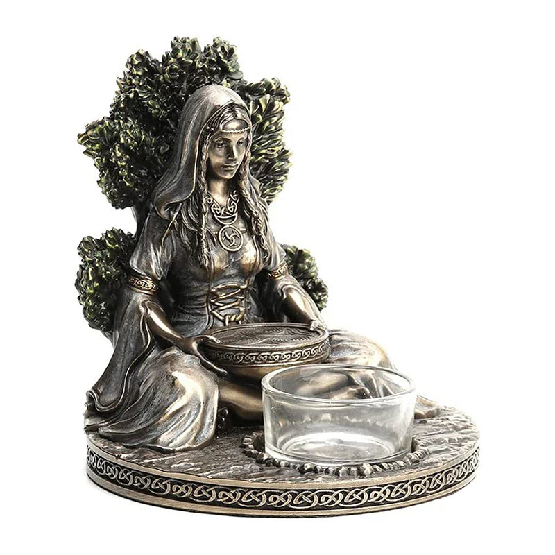 Celtic God & Goddess Candle Holder
