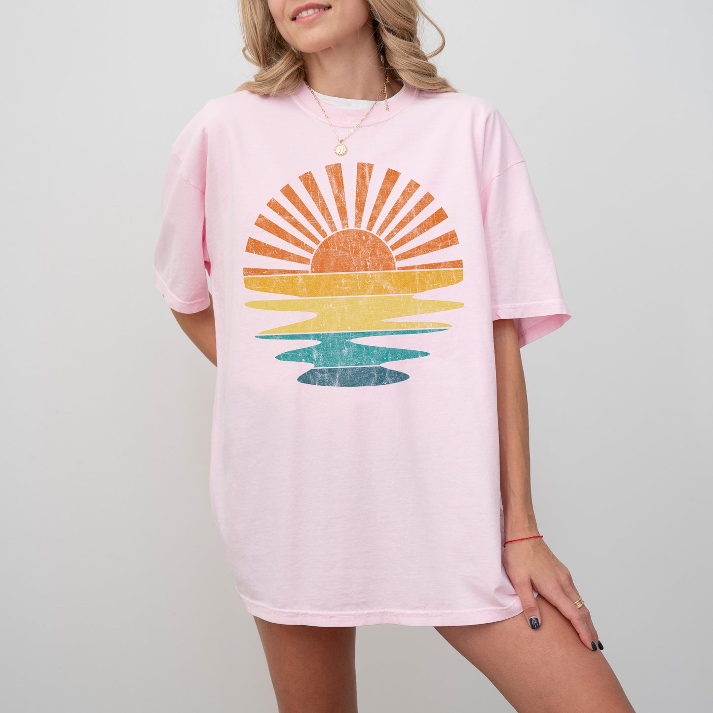 Colorful Sunset, Summer Vibes - Comfort Colors TShirt