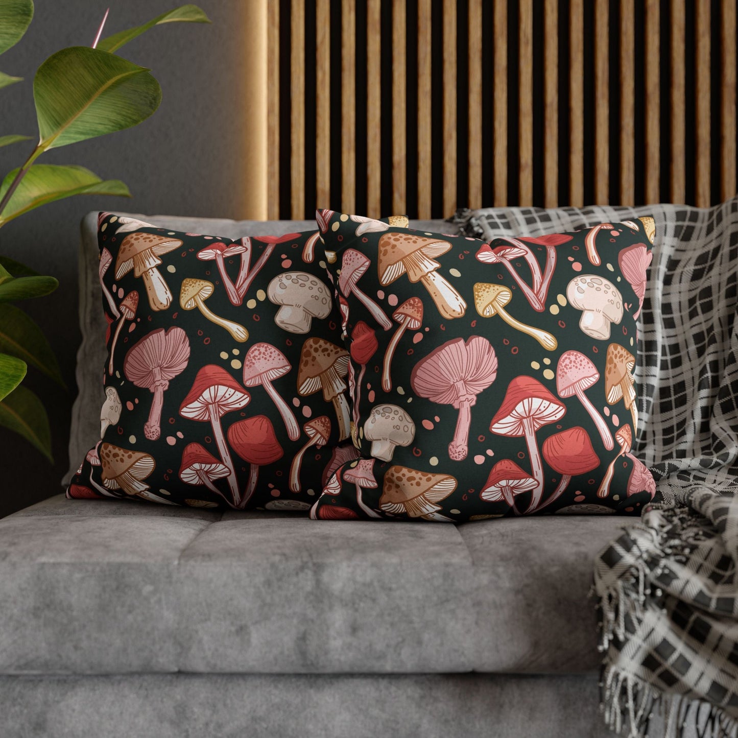 Mushroom - Throw Pillow