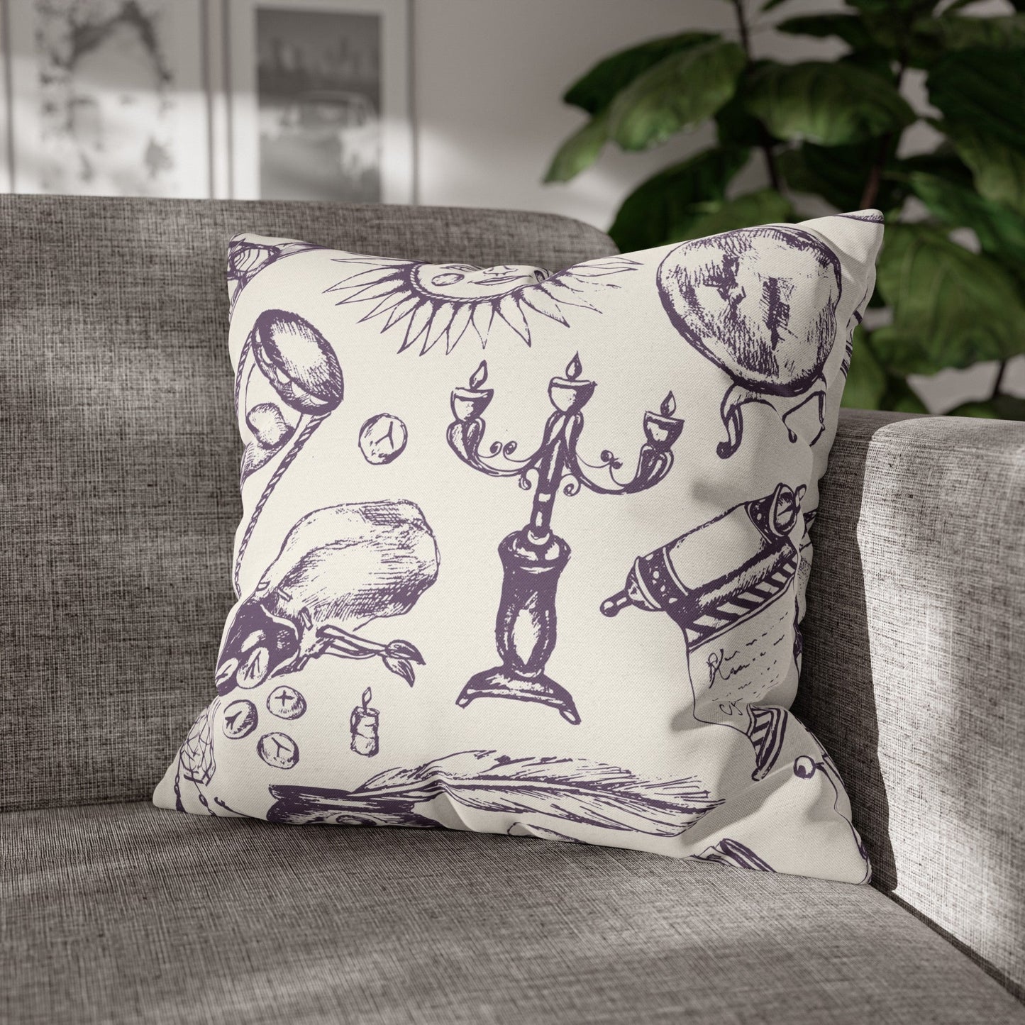 Fortune Teller - Throw Pillow (Light)