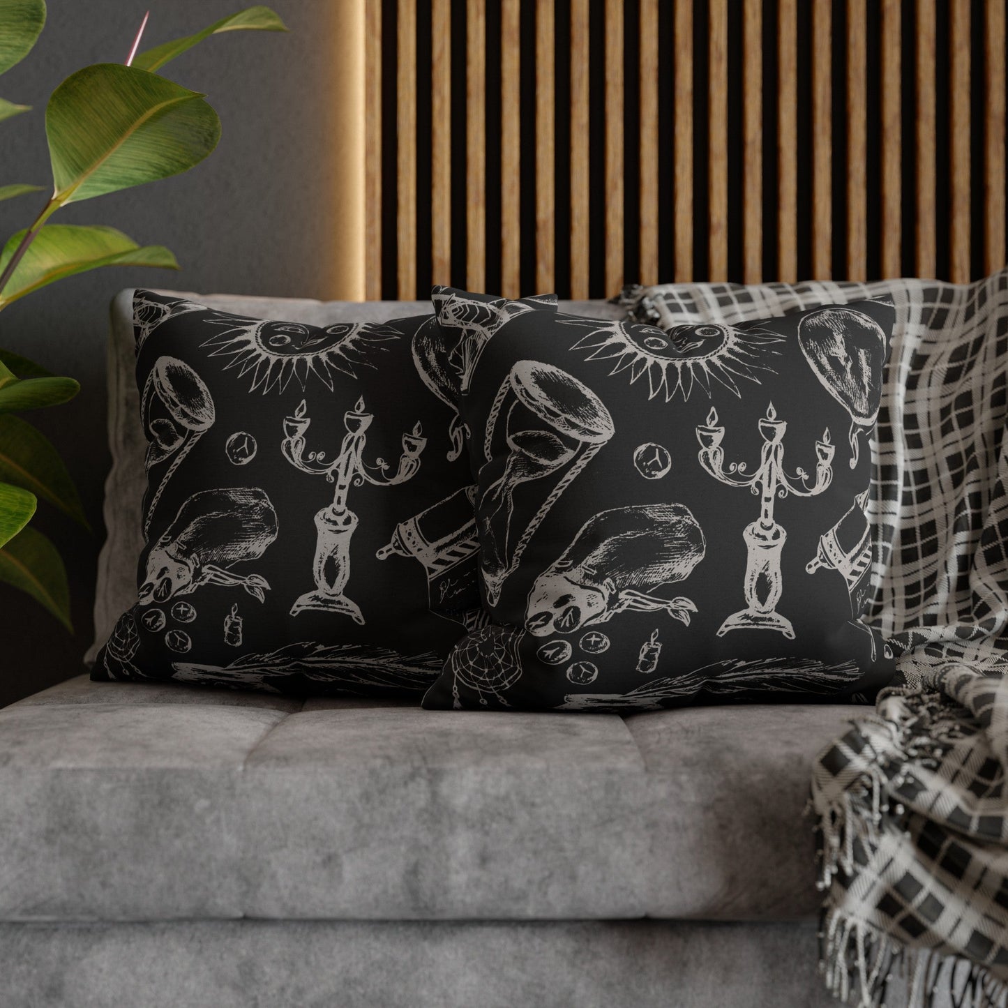 Fortune Teller - Throw Pillow (Dark)