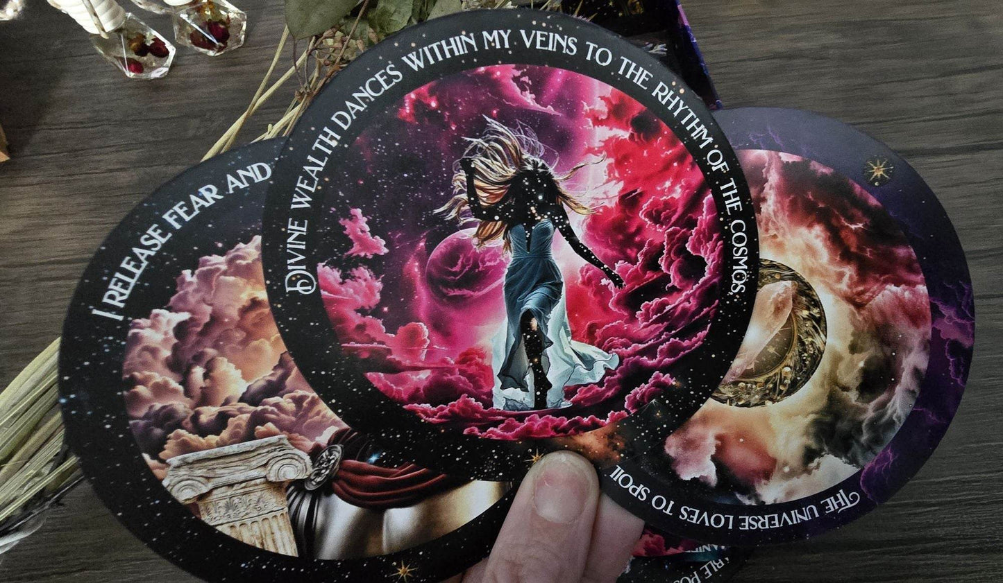 Cosmic Wealth Codes Affirmation Deck: 55 Cards for Abundance