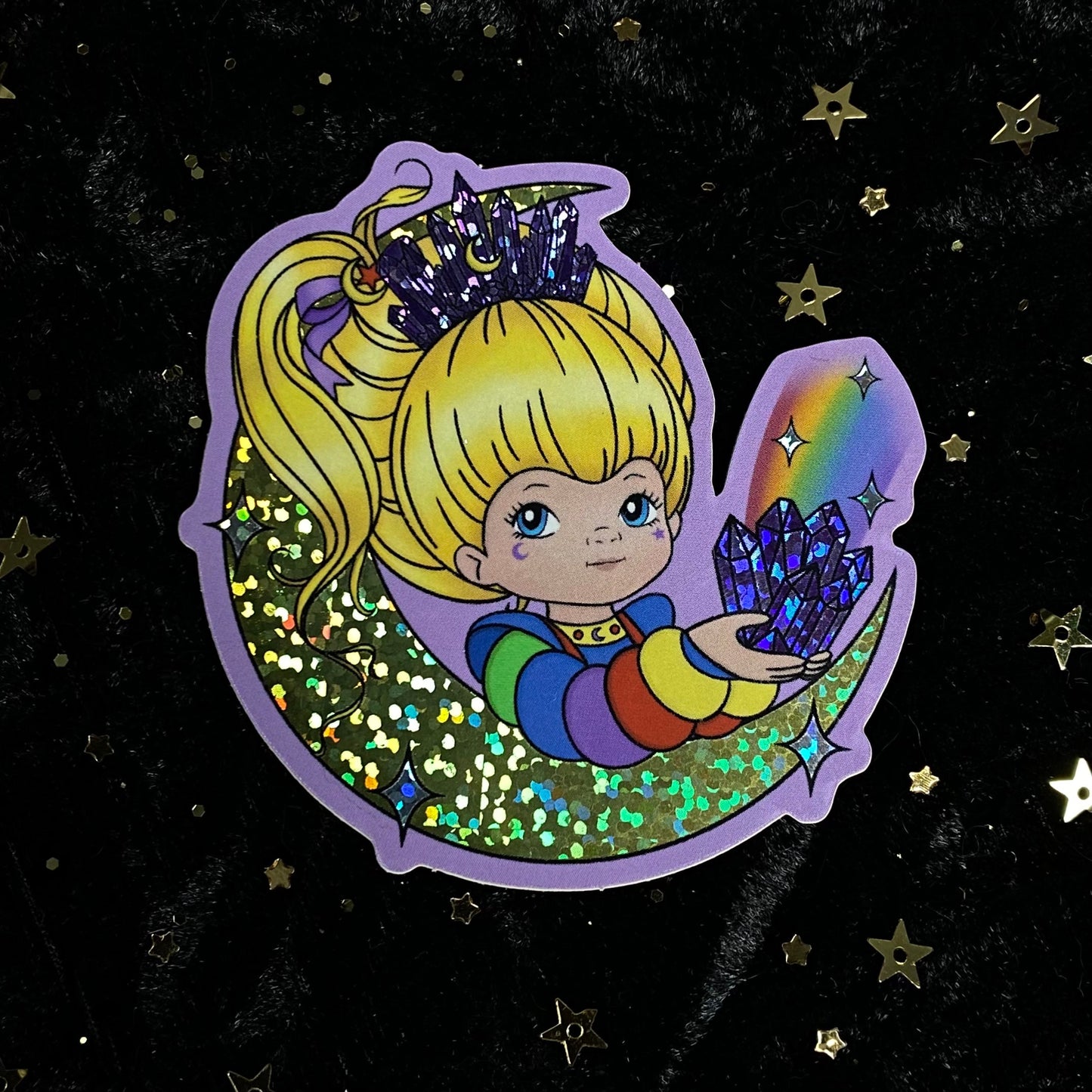 Glitter Crystal Rainbow Brite Sticker