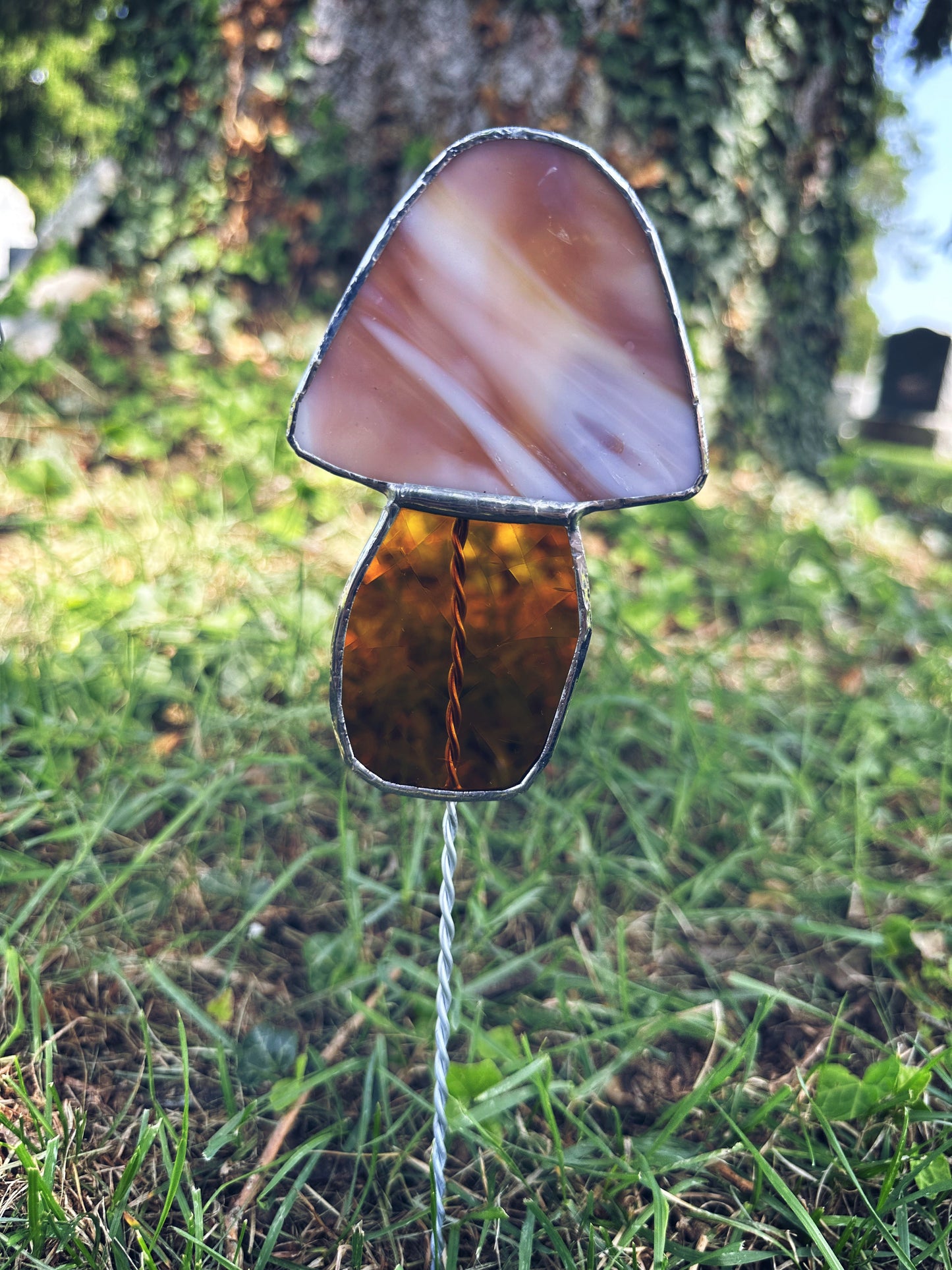 Mushroom Garden Stake