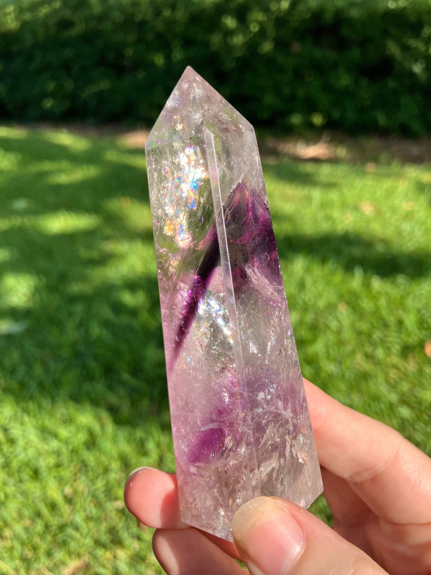 Phantom Amethyst Obelisk - High Quality - Brazil