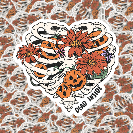 Dead Inside Halloween Sticker