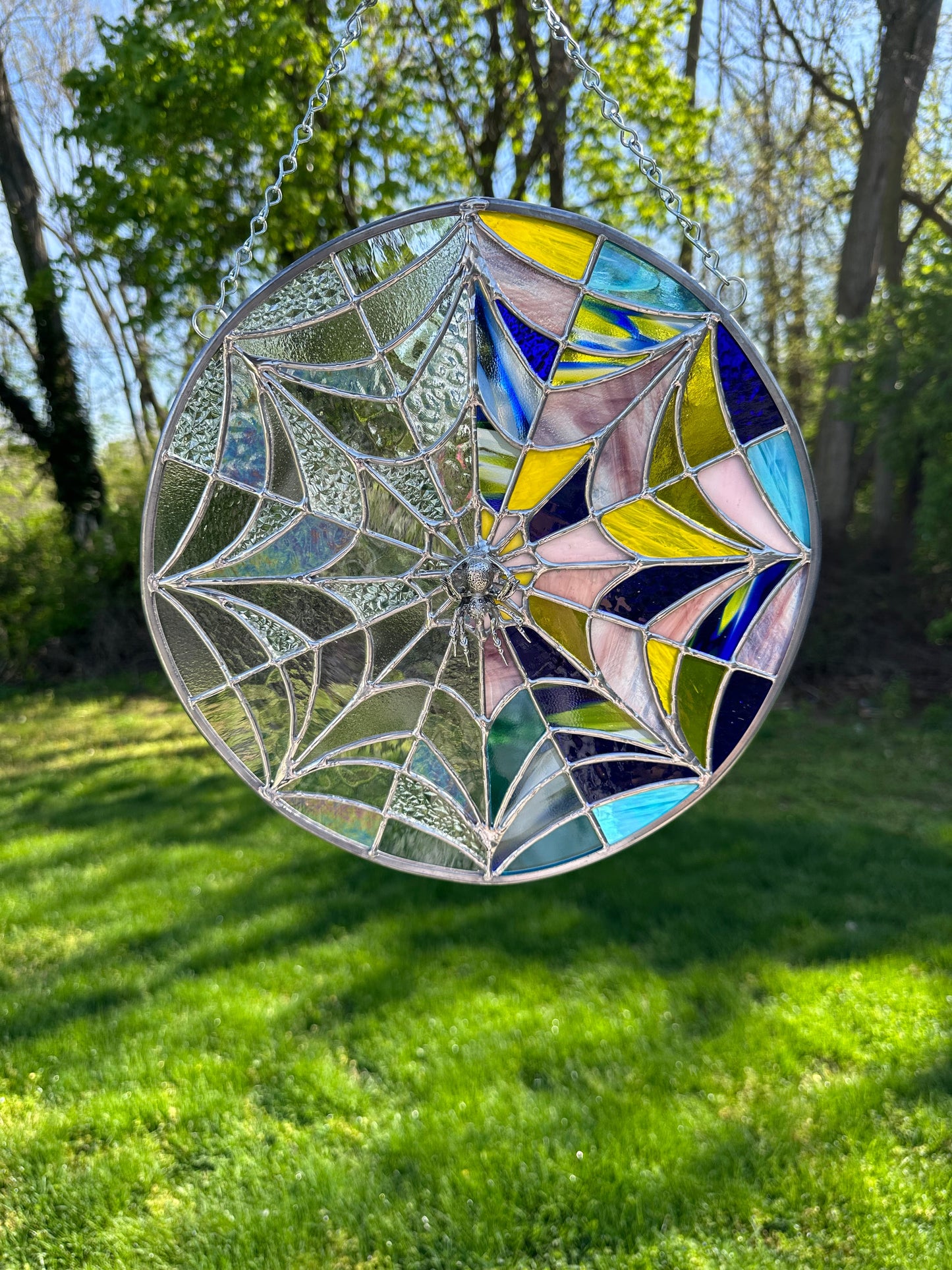 "Wednesday" TV Show Stained Glass Window