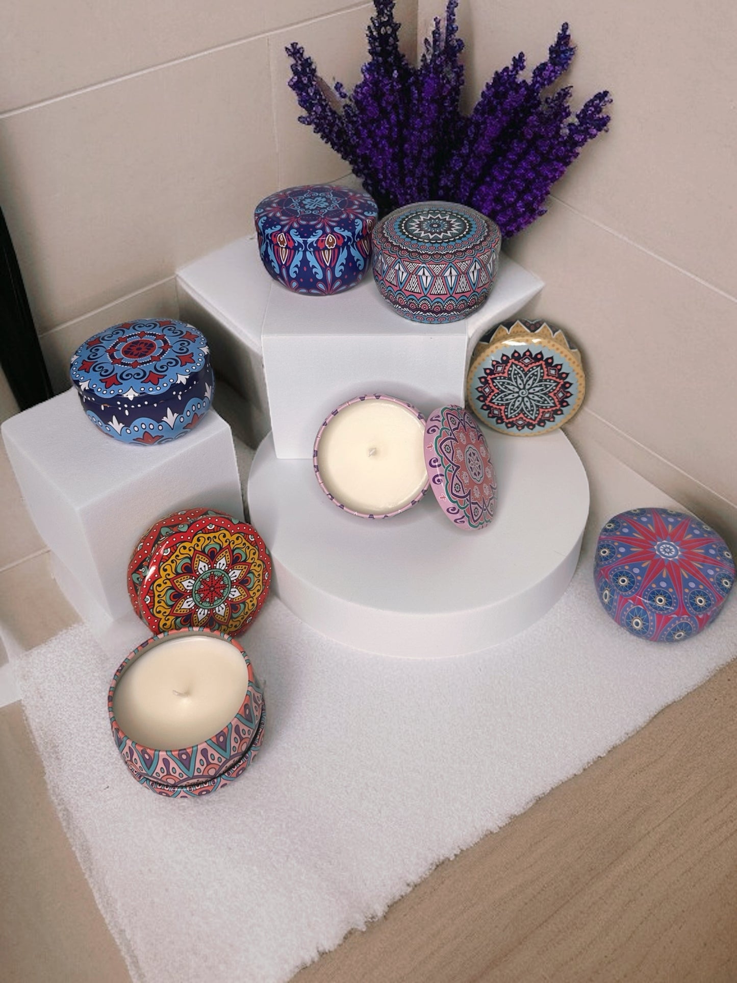 Tin Bath Candles - 4 options!