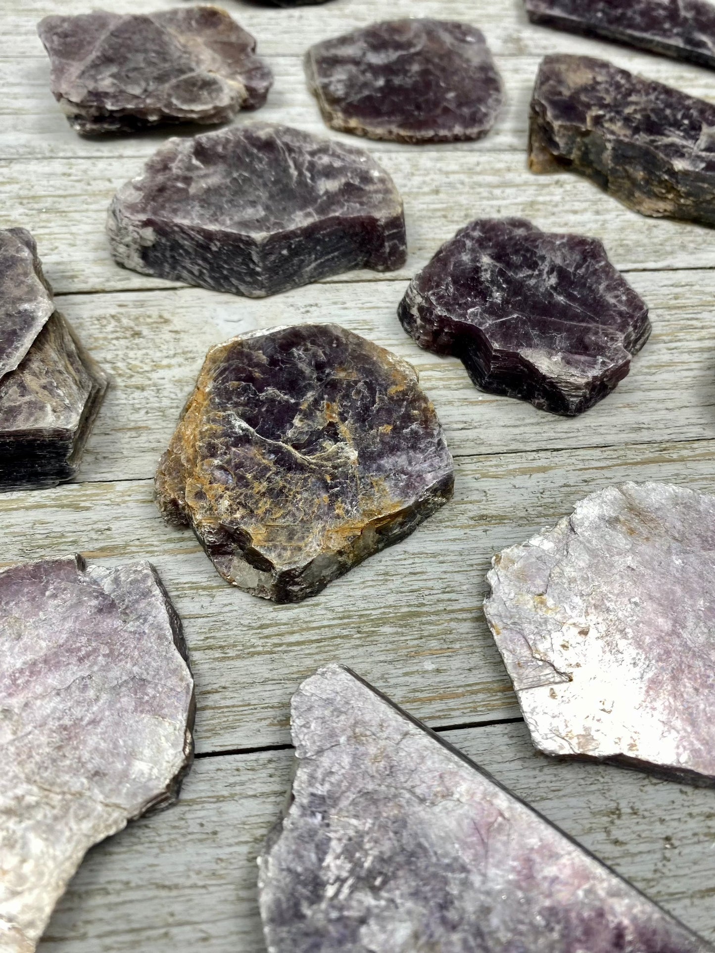 Lepidolite Mica Slices