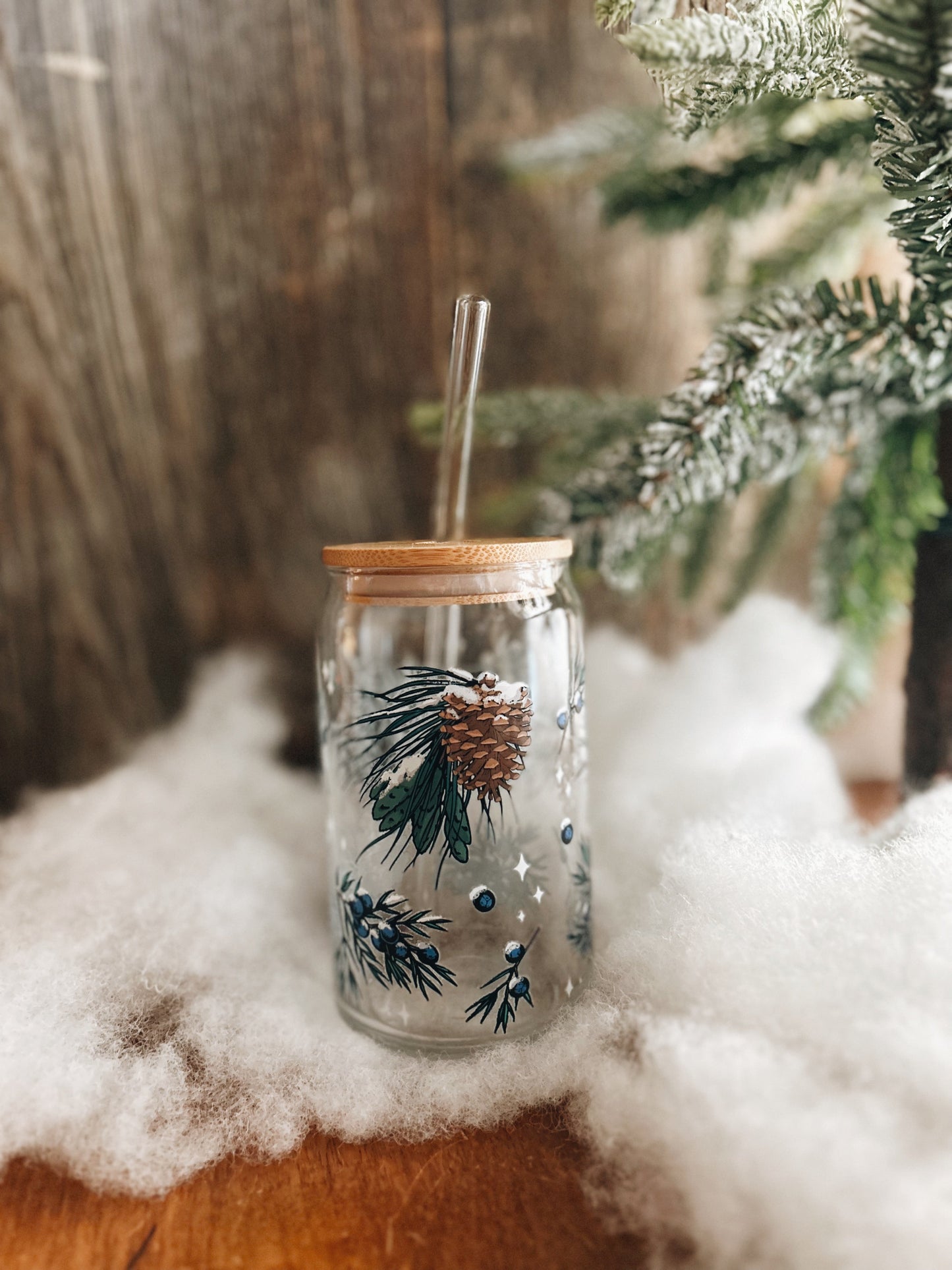 Juniper & Pine Glass, handmade