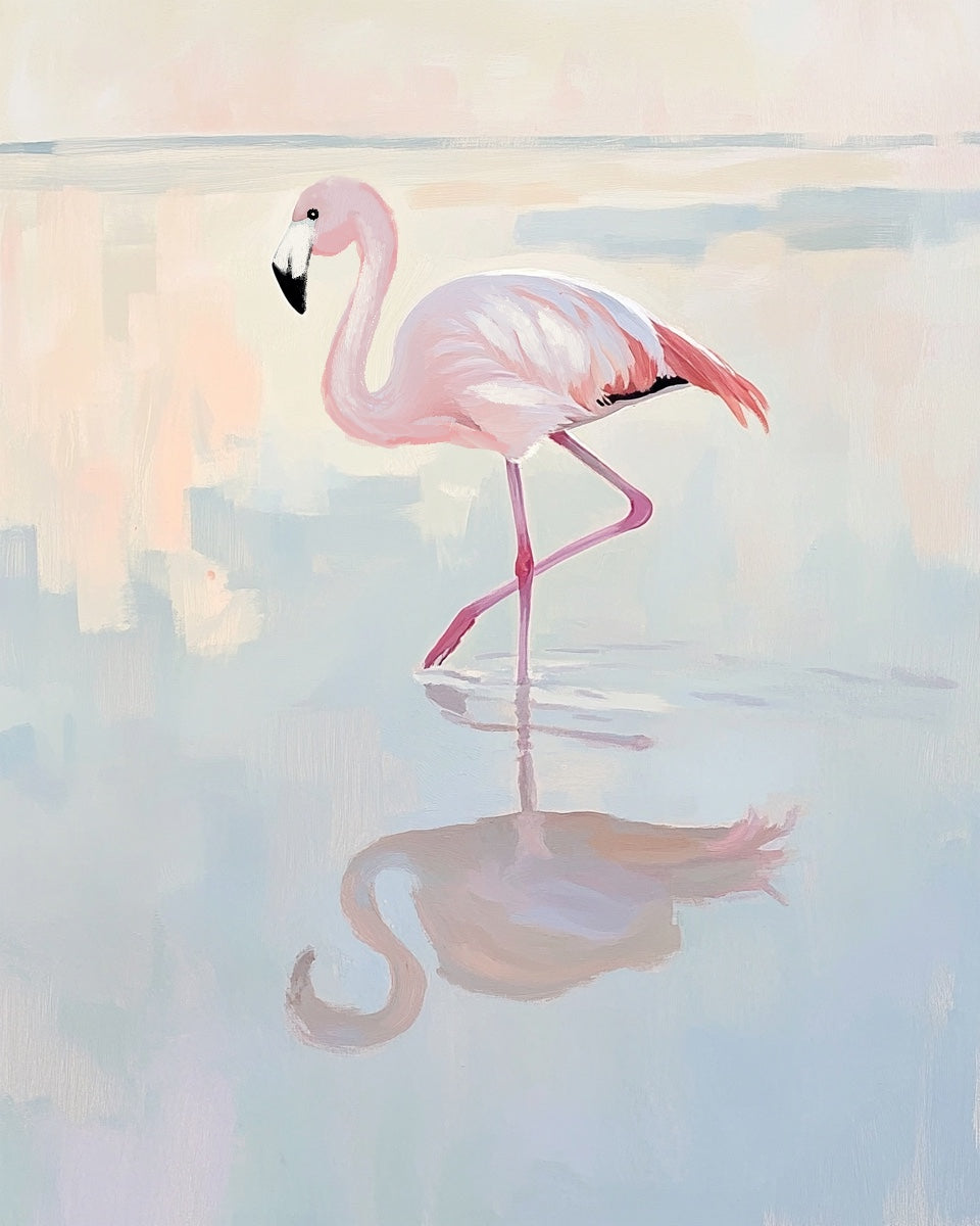 Flamingo at Dawn - Original Painting
