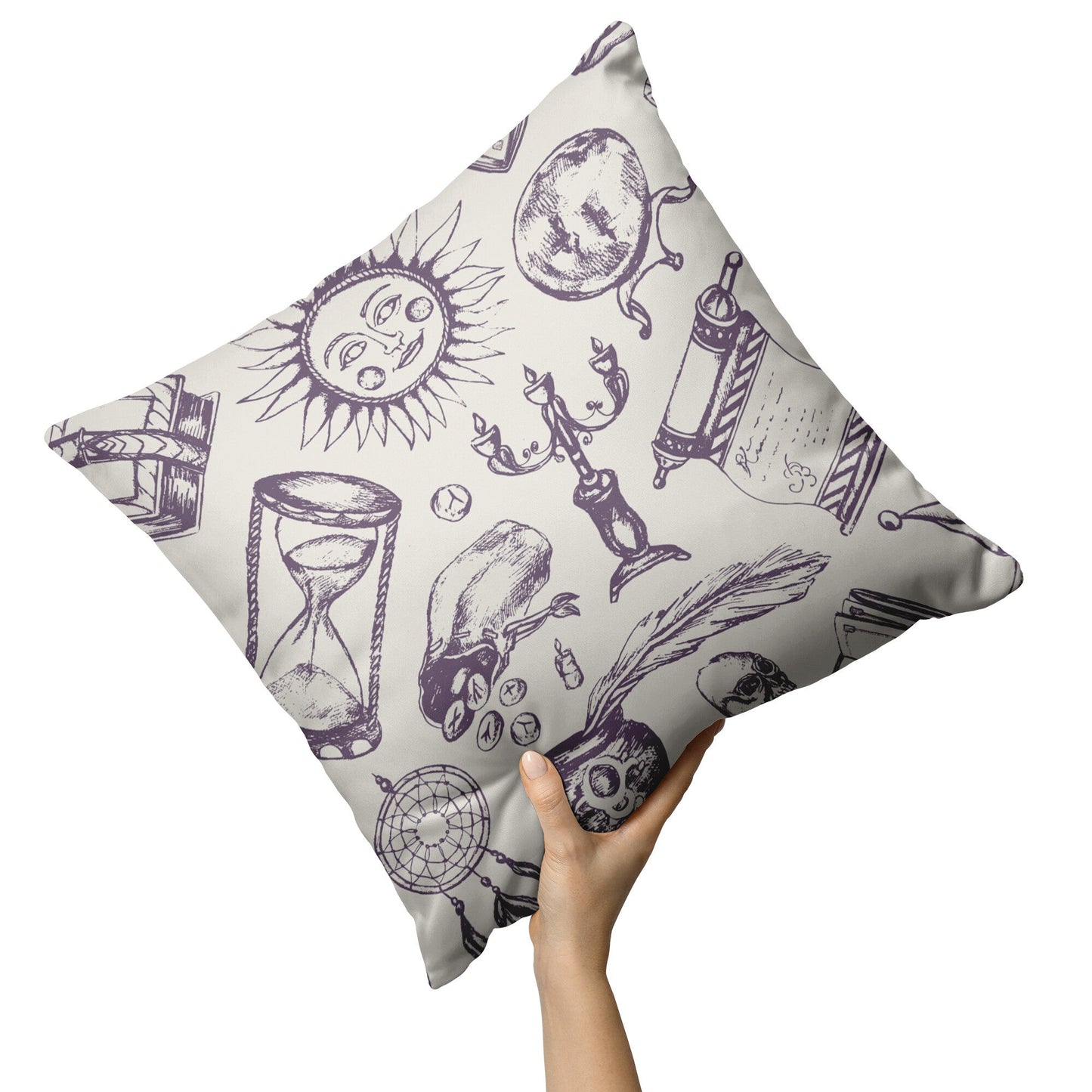Fortune Teller - Throw Pillow (Light)