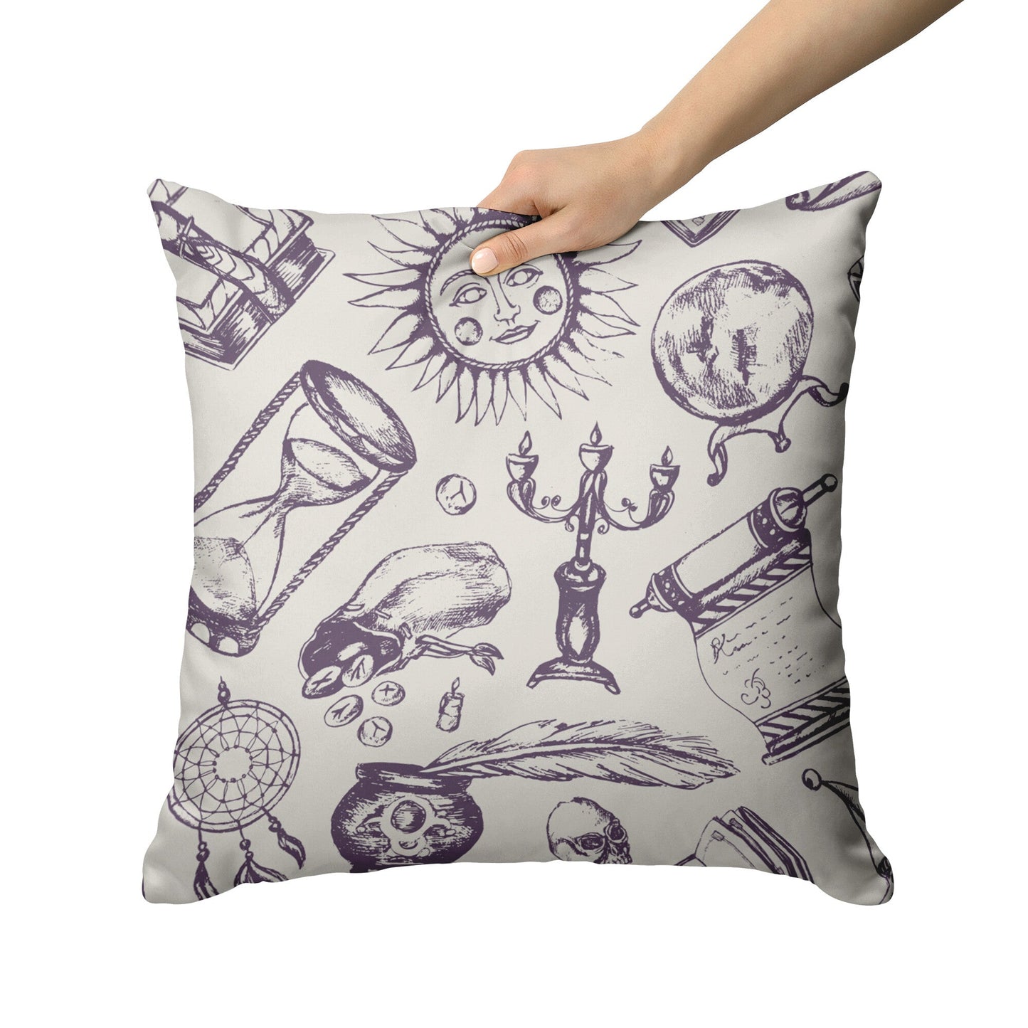 Fortune Teller - Throw Pillow (Light)