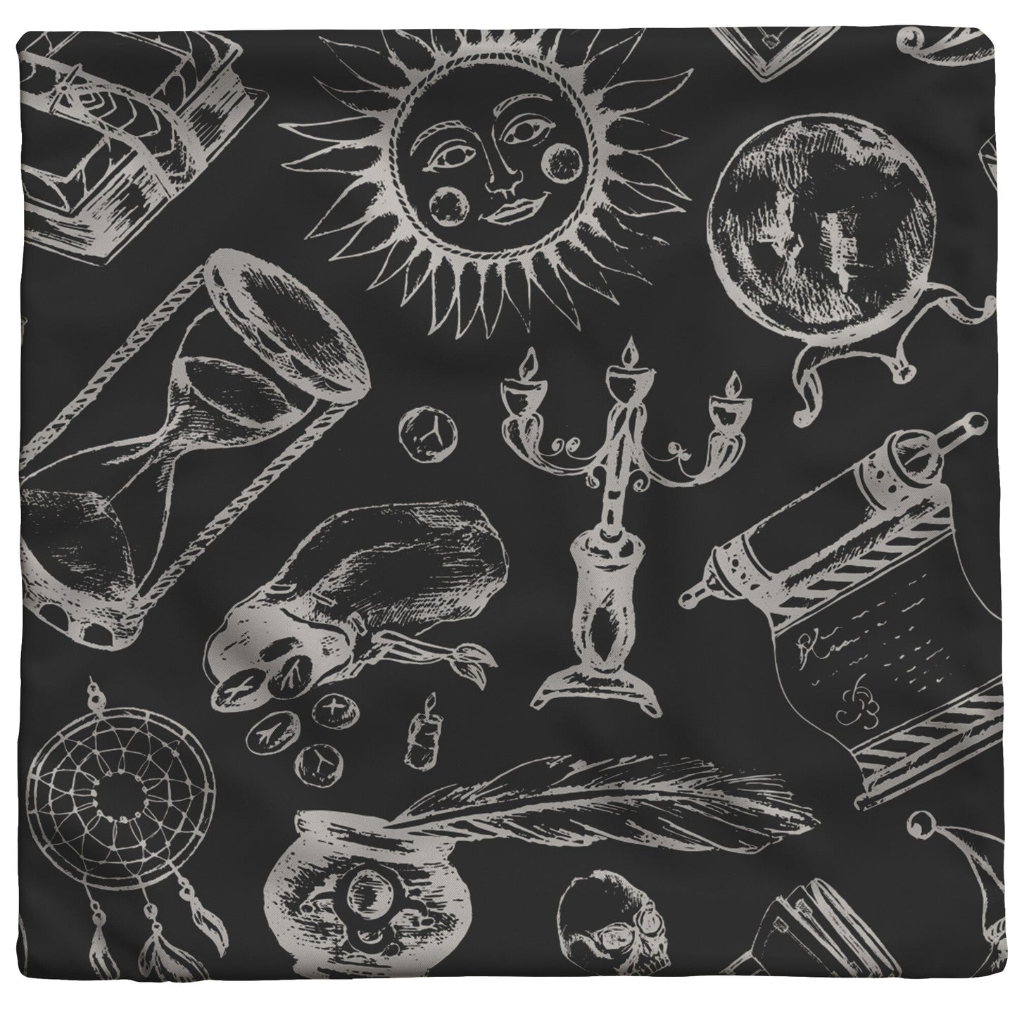 Fortune Teller - Throw Pillow (Dark)