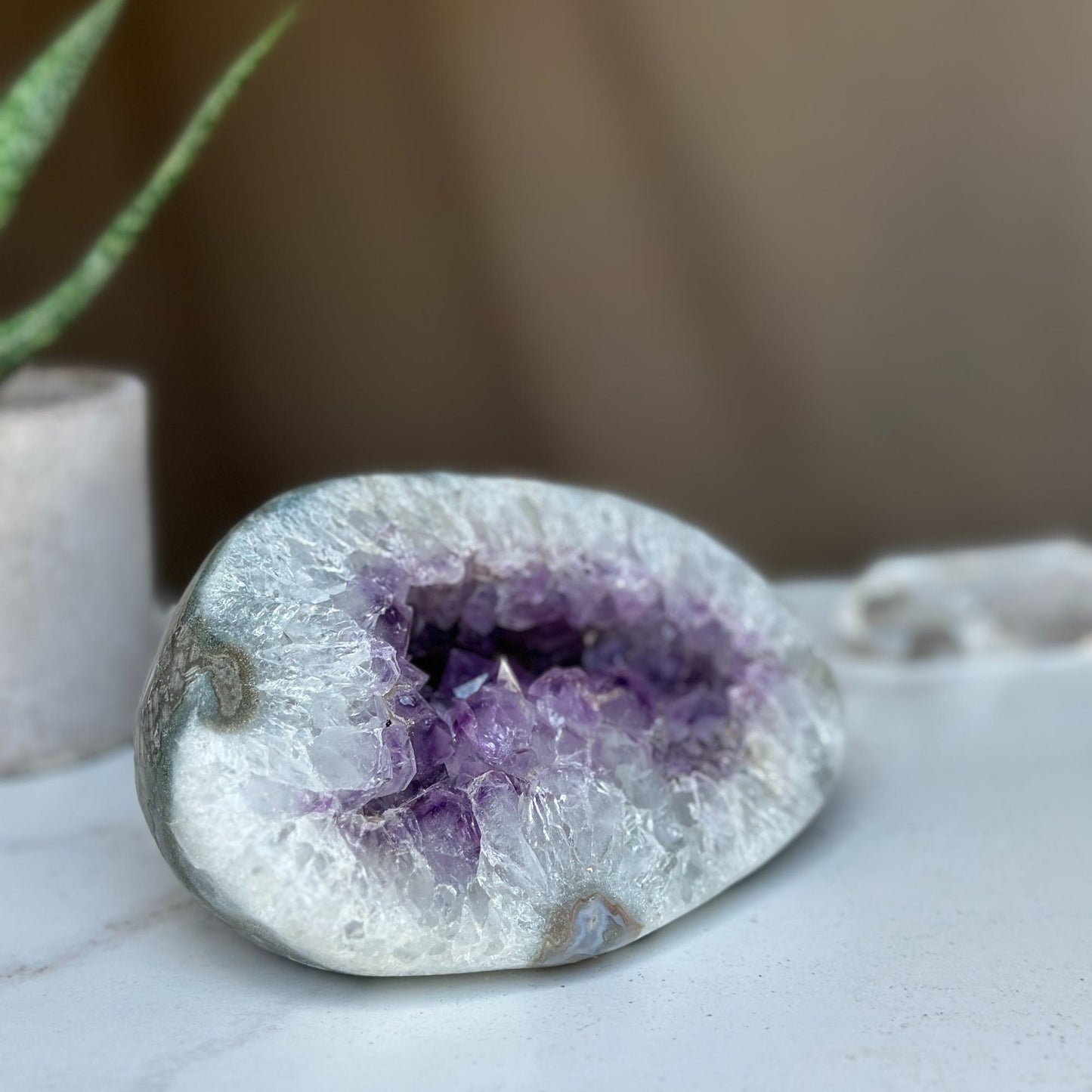 Amethyst cave, amazing small cave geodes, amethysts crystals for decoration, healing crystals