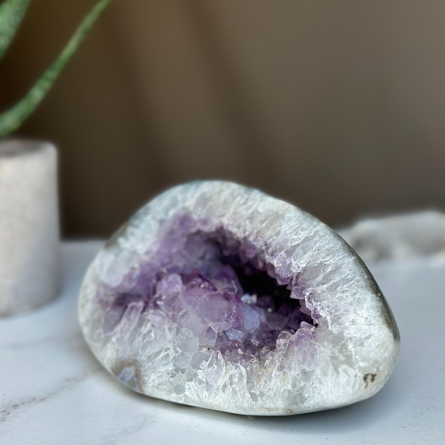 Amethyst cave, amazing small cave geodes, amethysts crystals for decoration, healing crystals