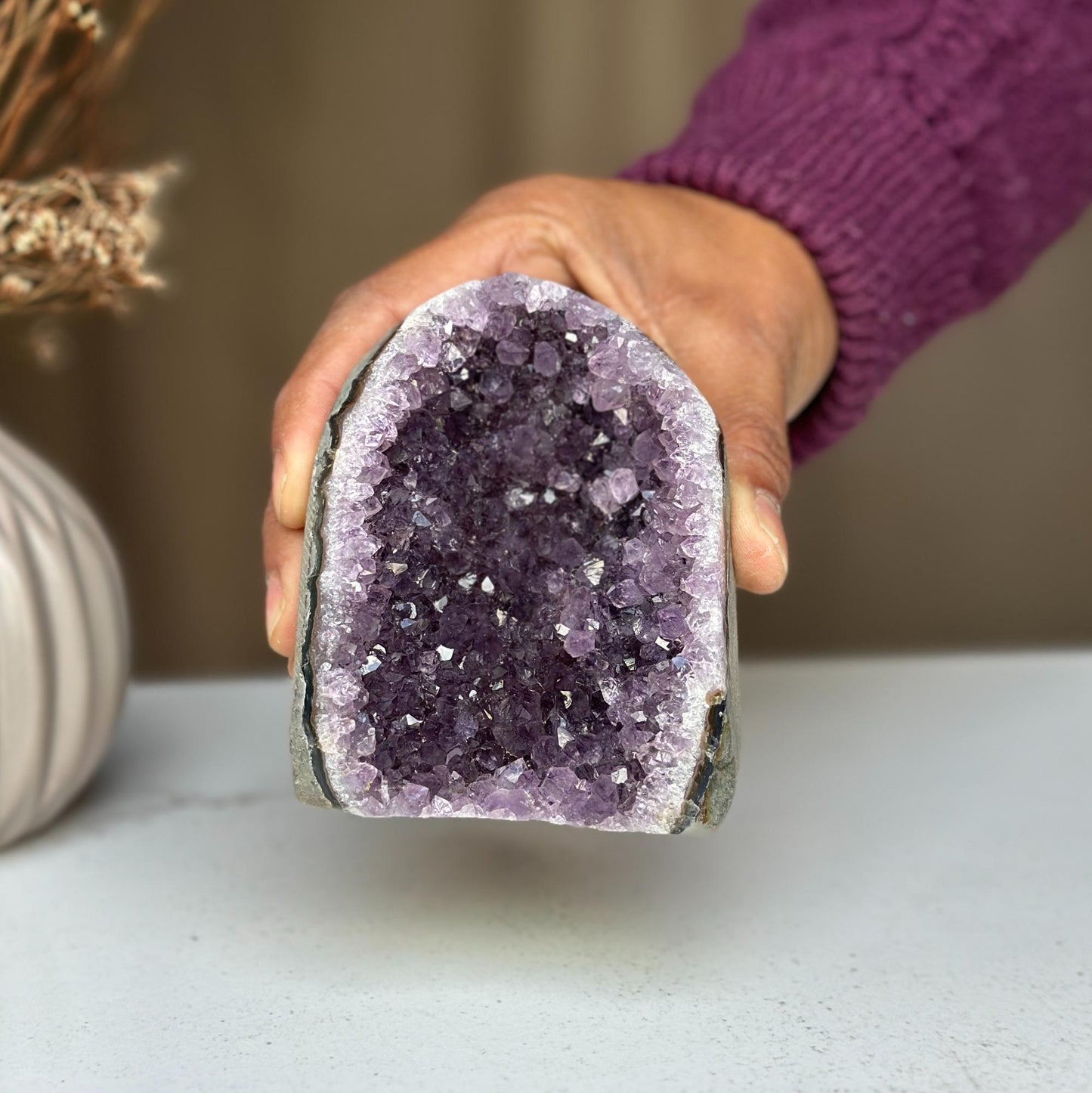 1 Lb. Purple Amethyst Geode