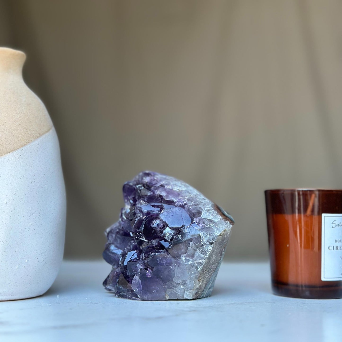 Amethyst geode Large crystal cluster