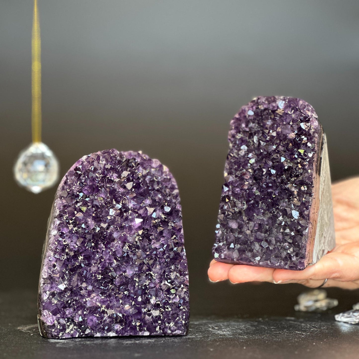 Amethyst point set of 2