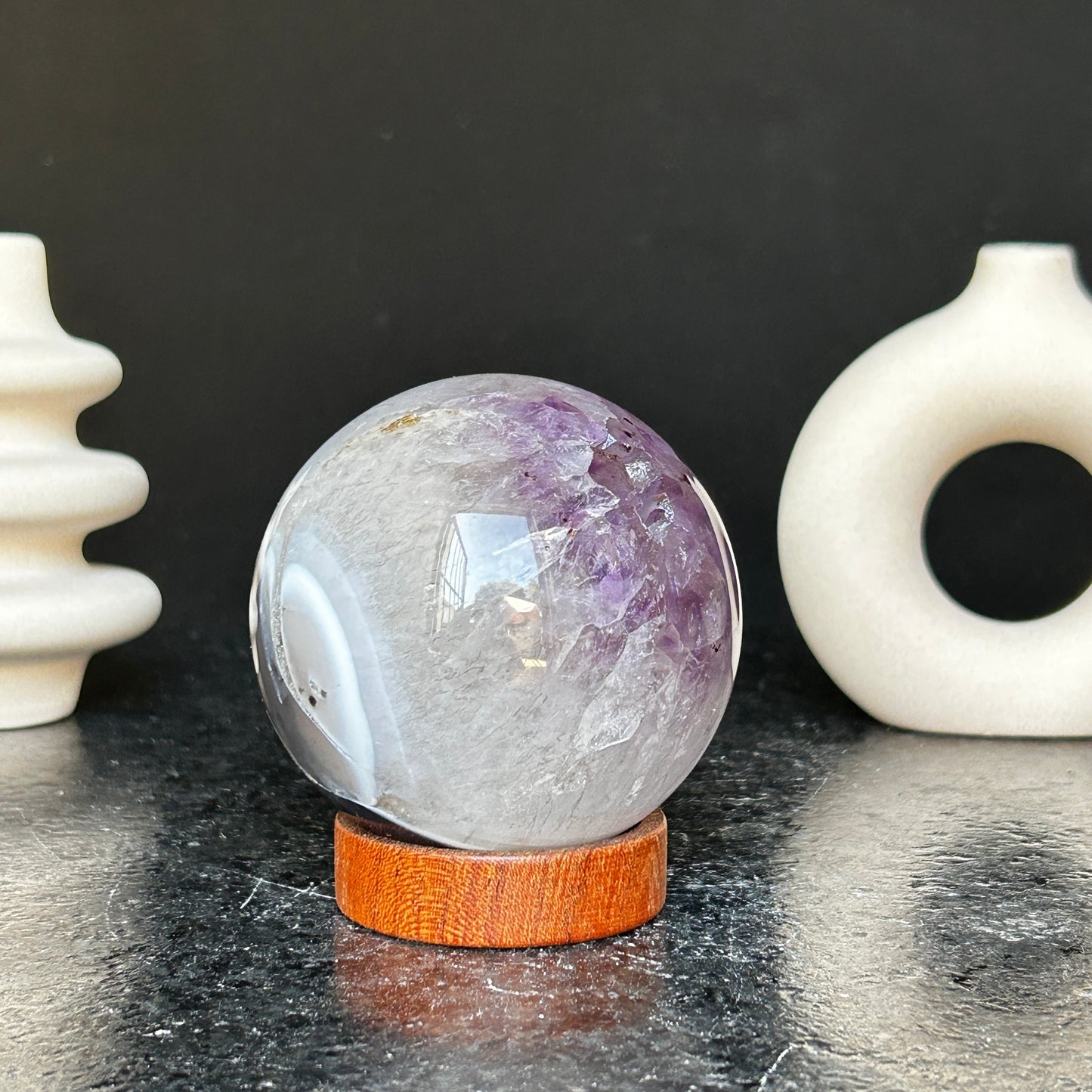 Amethyst sphere 1 lb! (base included)