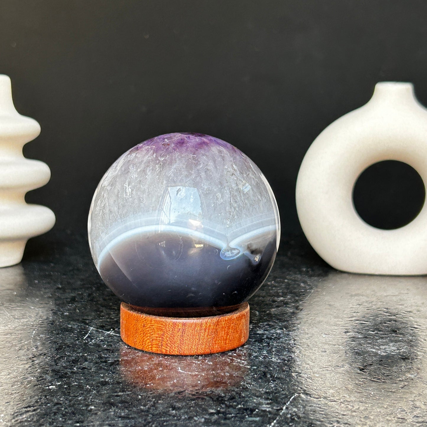 Amethyst sphere 1 lb! (base included)