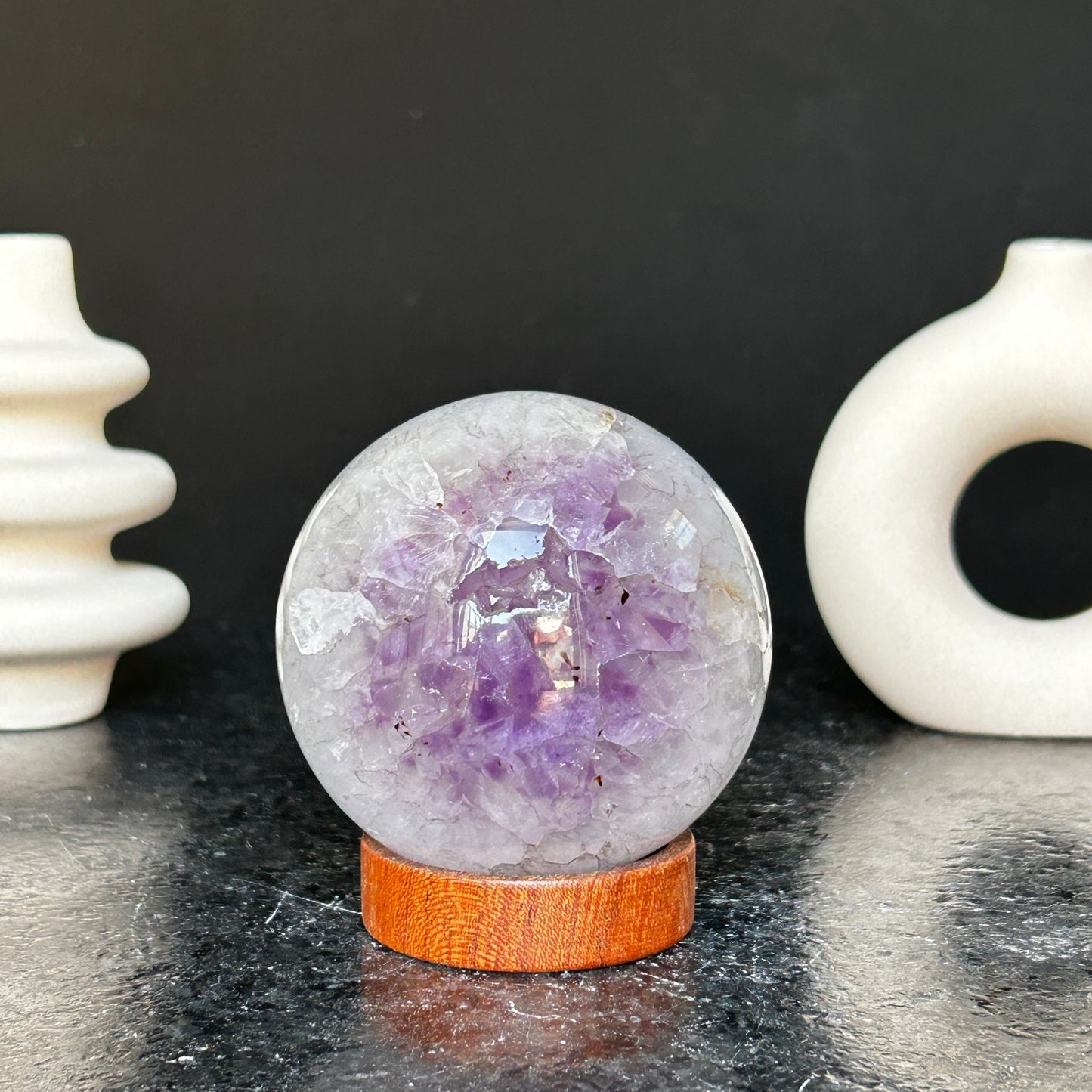 Amethyst sphere 1 lb! (base included)