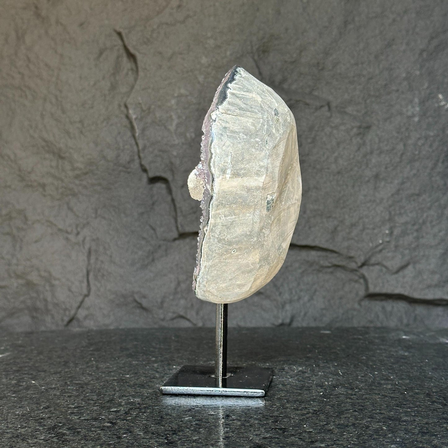 Amethyst with rare formations (Uraguey), with base