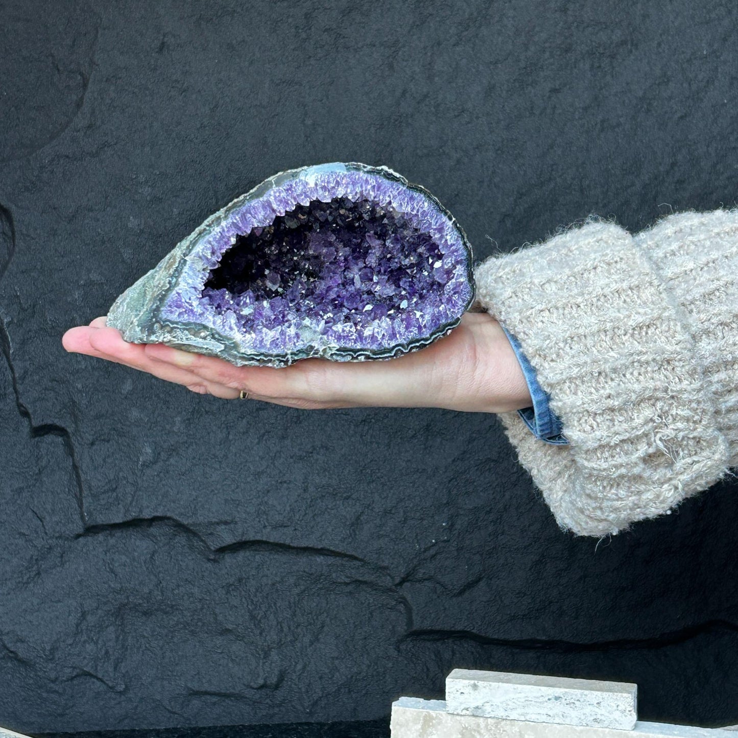 Deep Purple Amethyst Geode