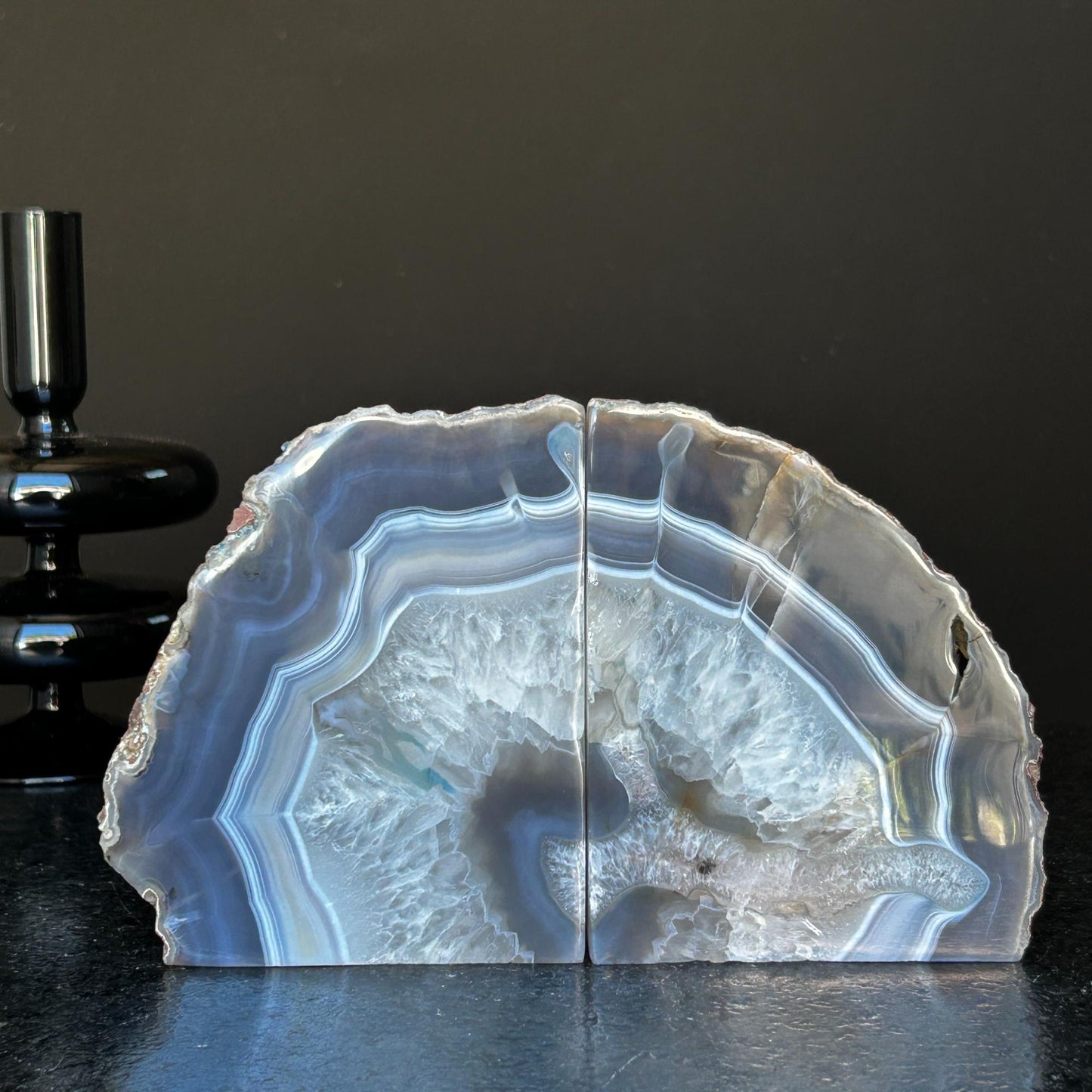Agate Bookends, XL - Ethically Sourced