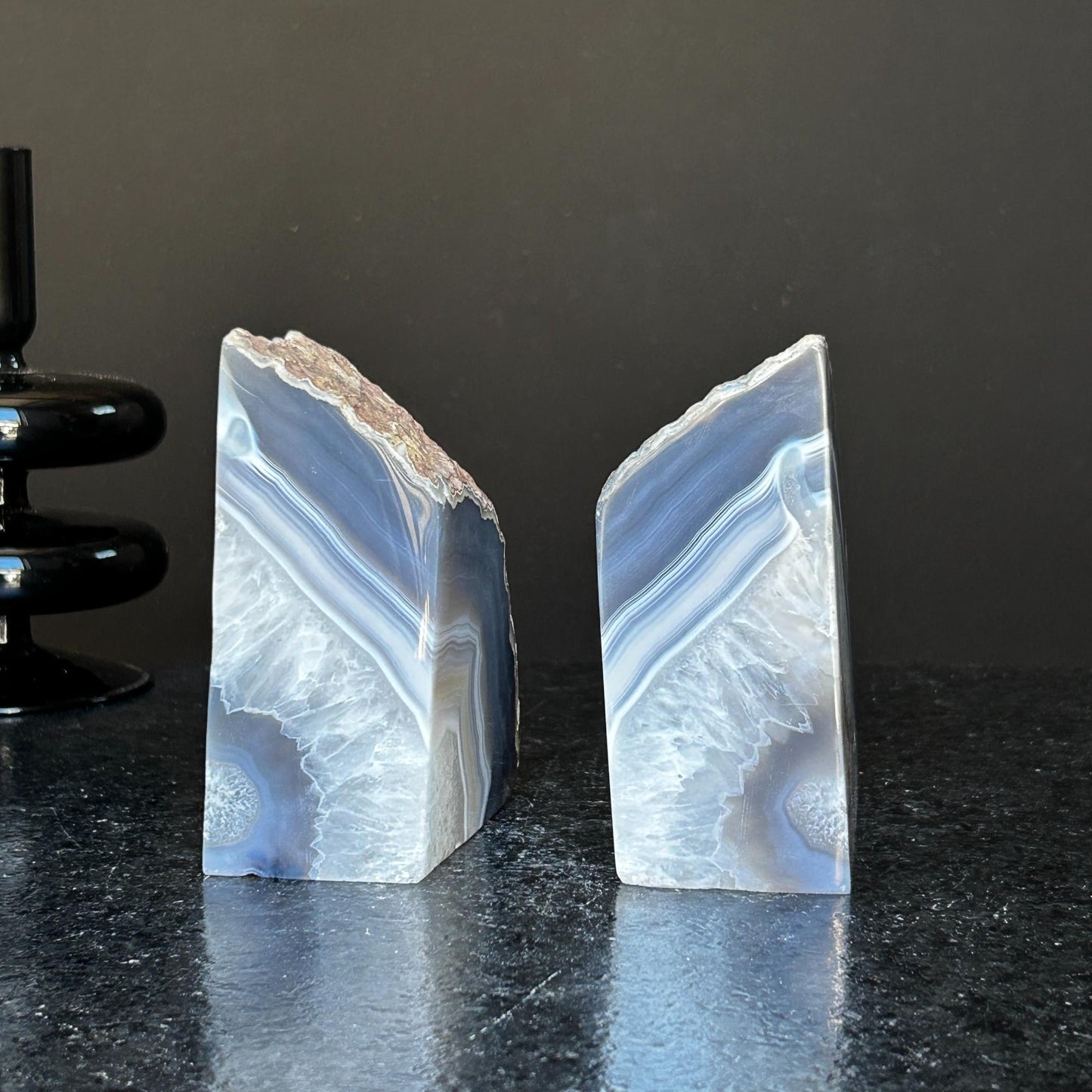 Agate Bookends, XL - Ethically Sourced