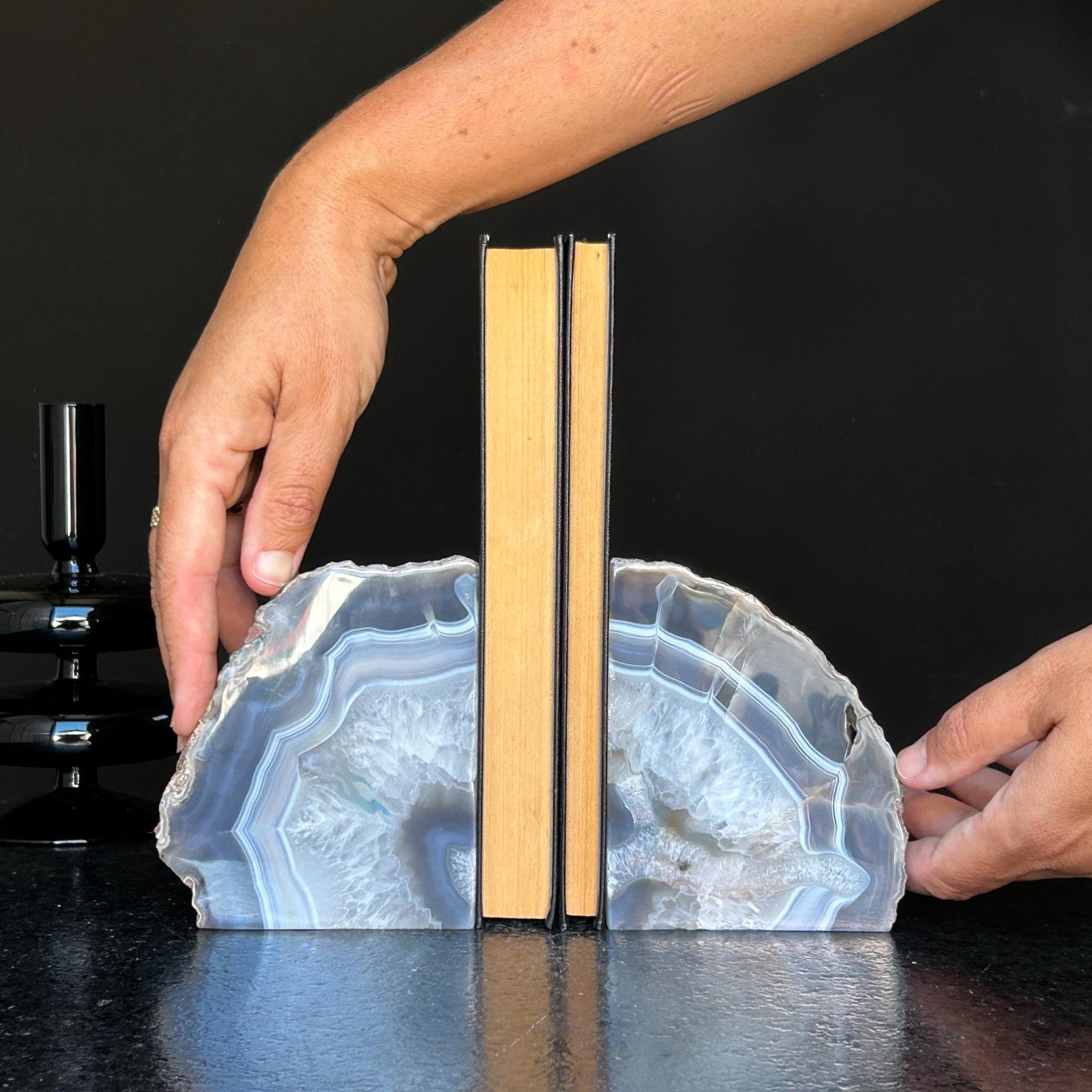 Agate Bookends, XL - Ethically Sourced