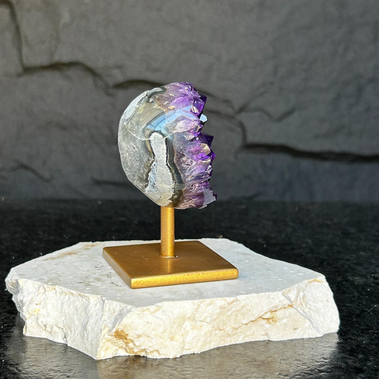Amethyst Cluster Sets! RARE SIZES! - Comes with Stands! - (URUGUAY) Ethically Sourced