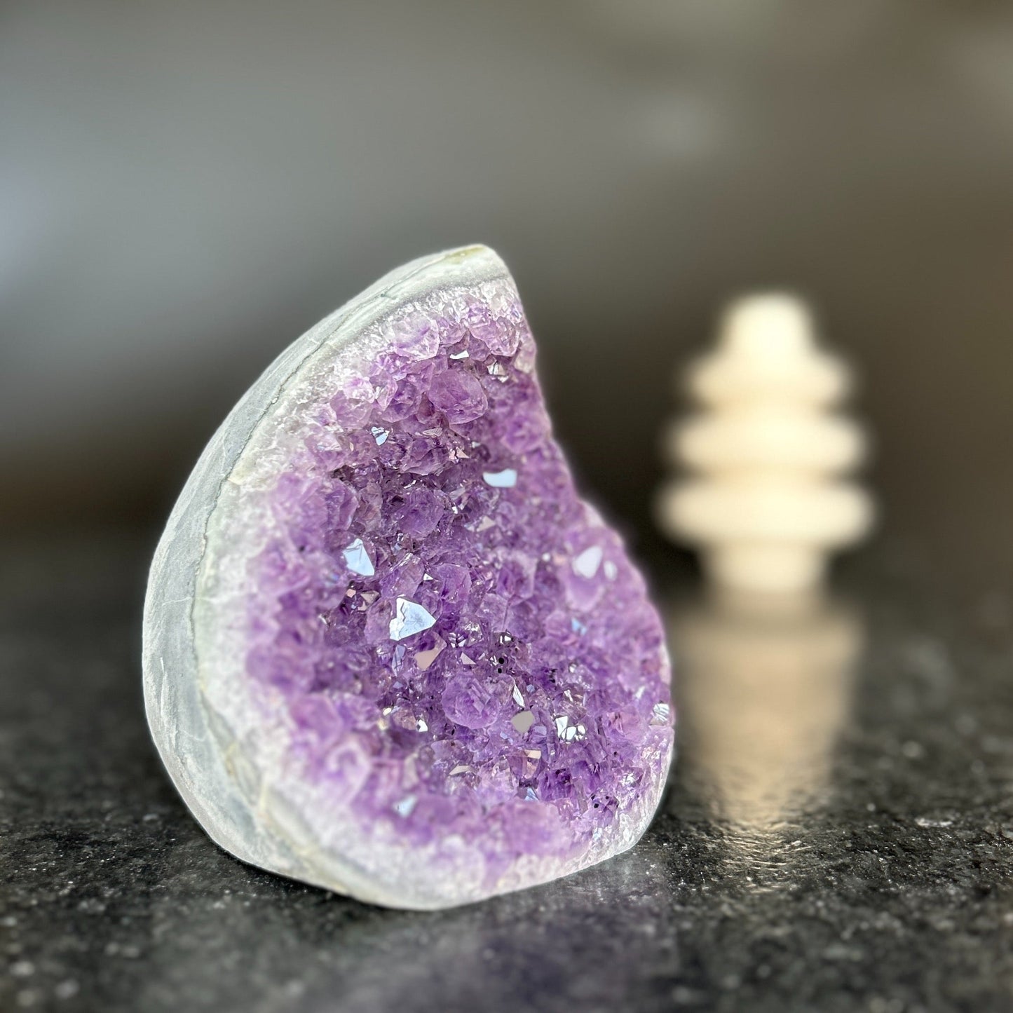 Large Amethyst, Natural Flame Cut