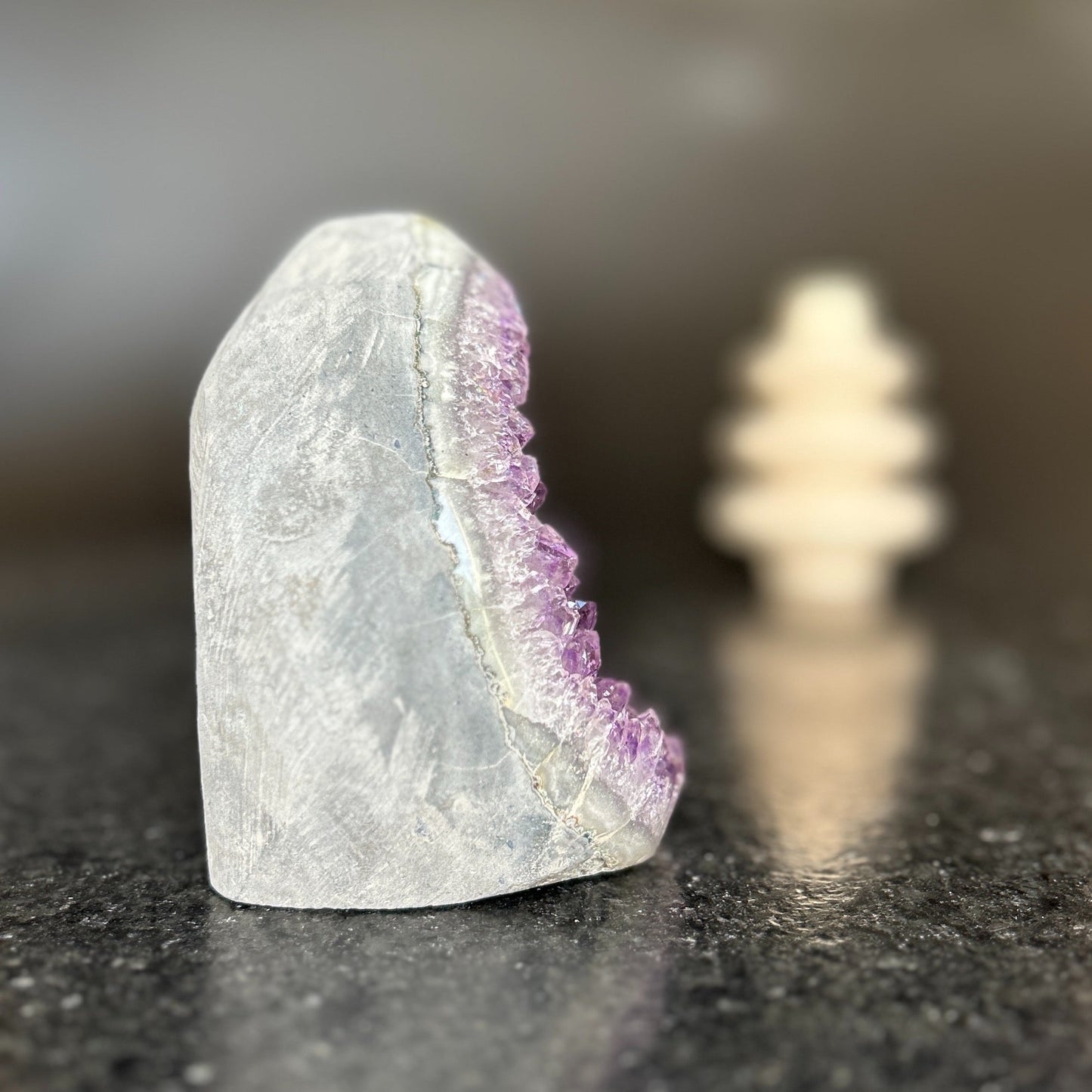 Large Amethyst, Natural Flame Cut