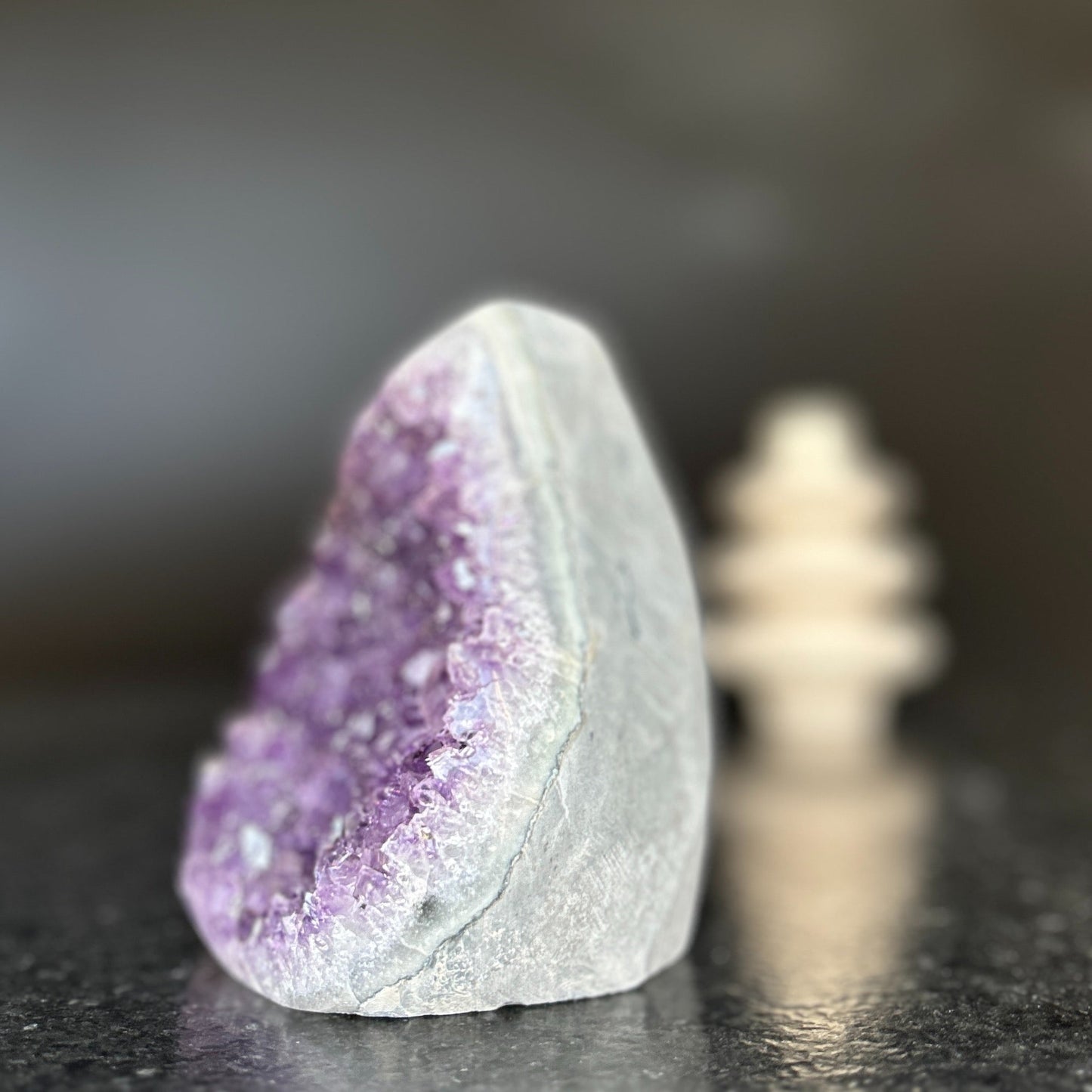 Large Amethyst, Natural Flame Cut