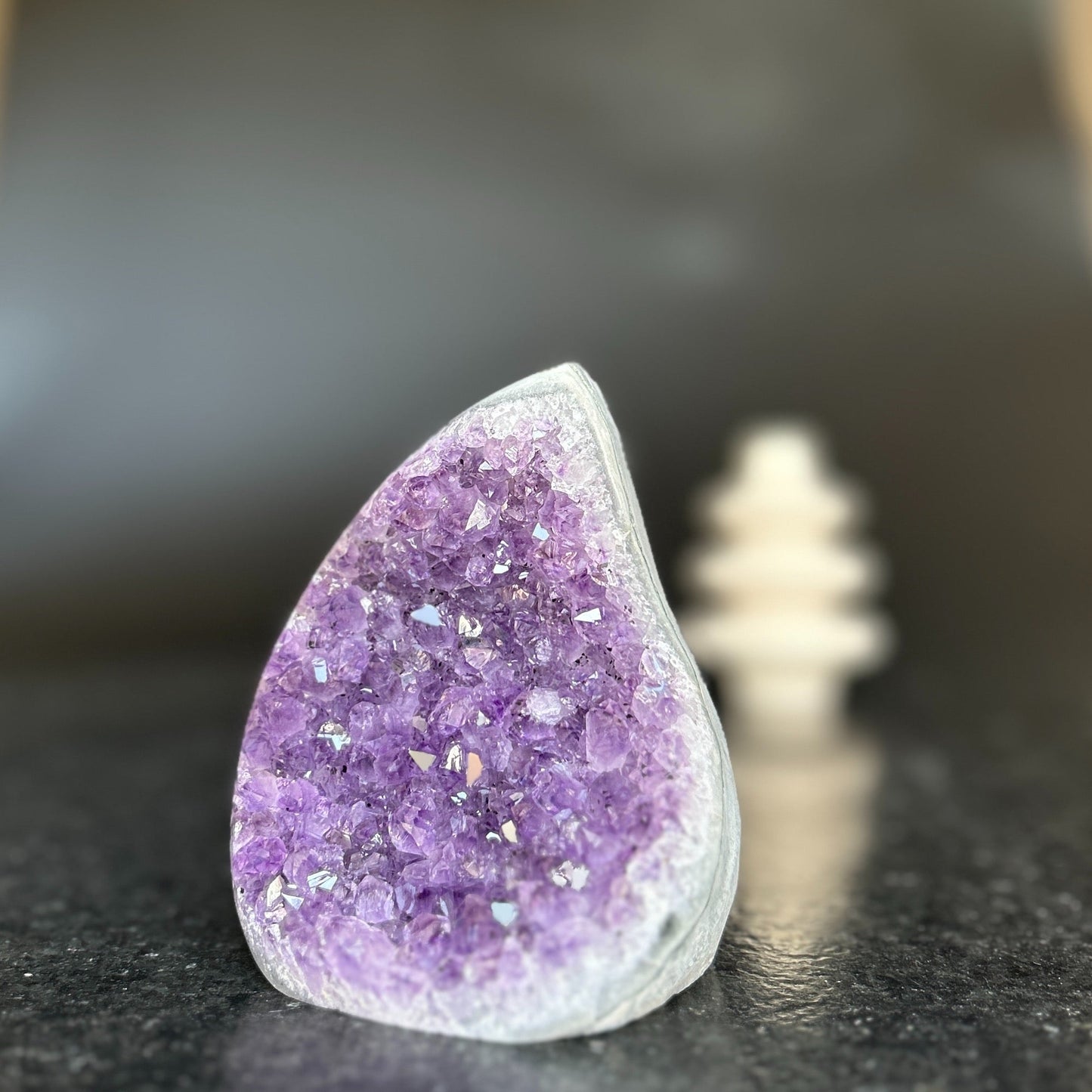 Large Amethyst, Natural Flame Cut