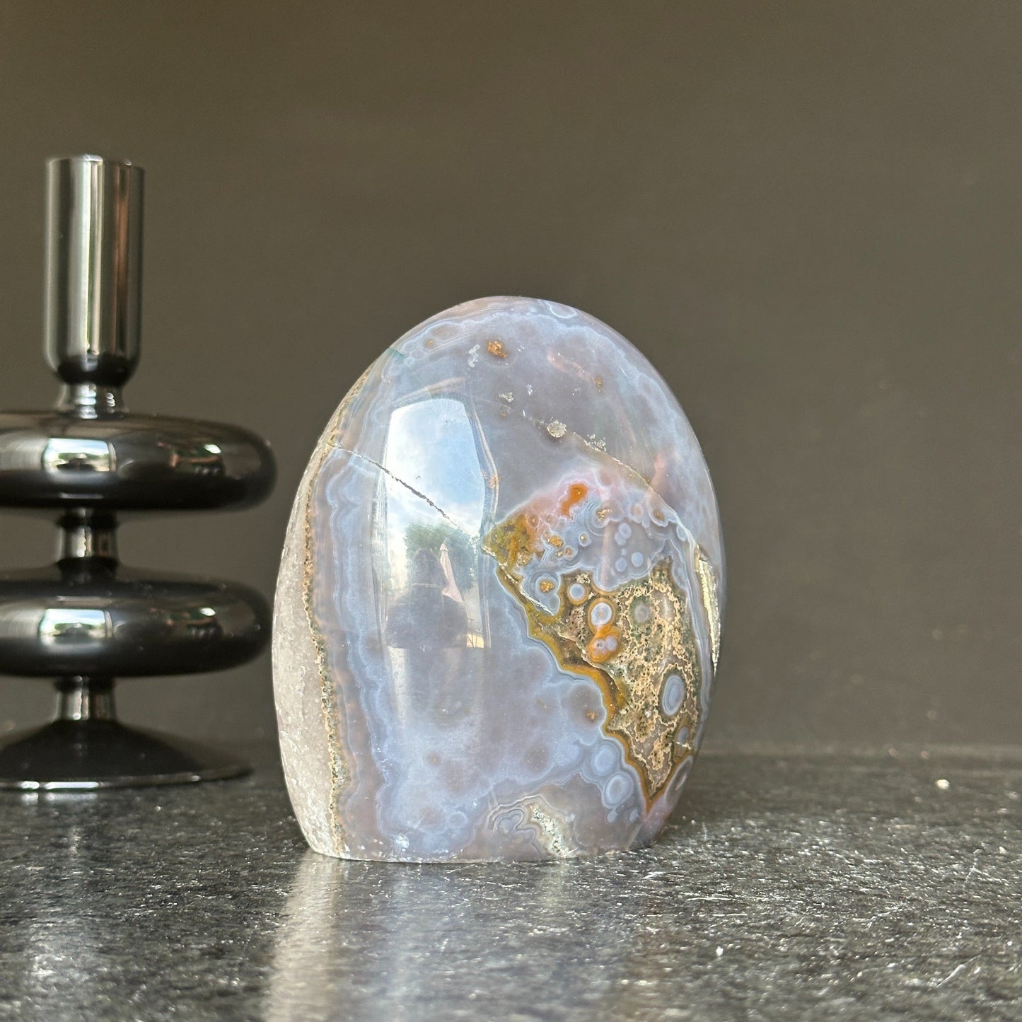 Amethyst Egg Geode – AAA Quality Quartz Crystal Cluster with Agate Formations