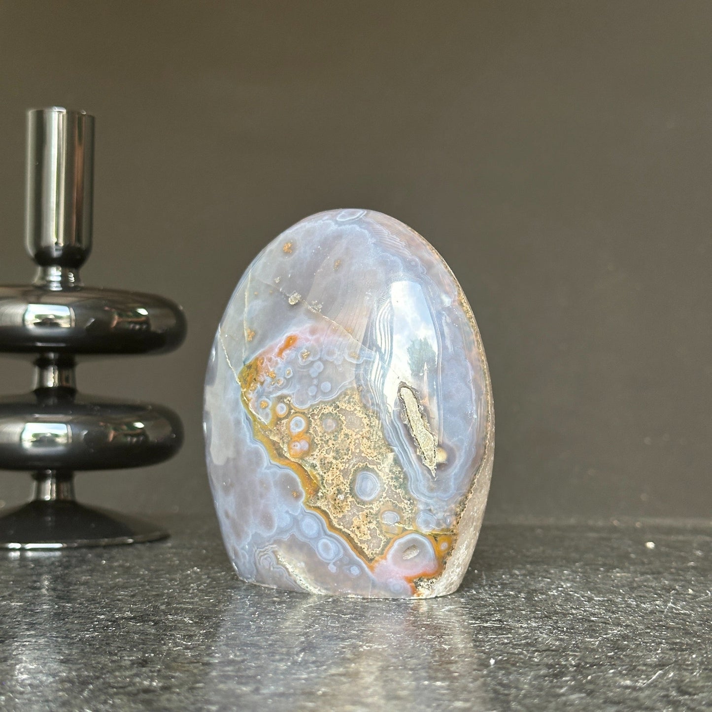 Amethyst Egg Geode – AAA Quality Quartz Crystal Cluster with Agate Formations