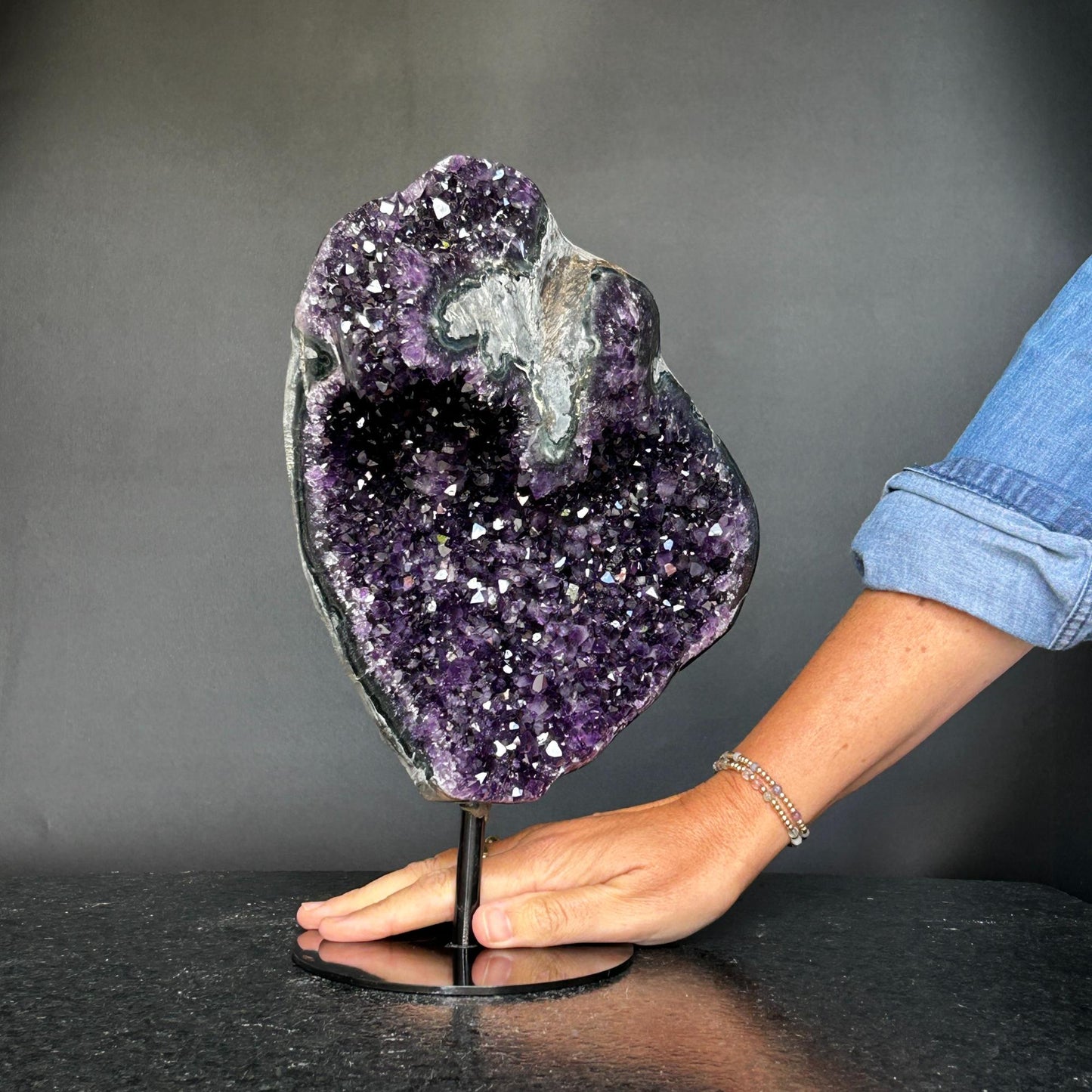 Deep Purple Amethyst Statement Piece - 13lbs!!!! - (Uruguay) Ethically Sourced