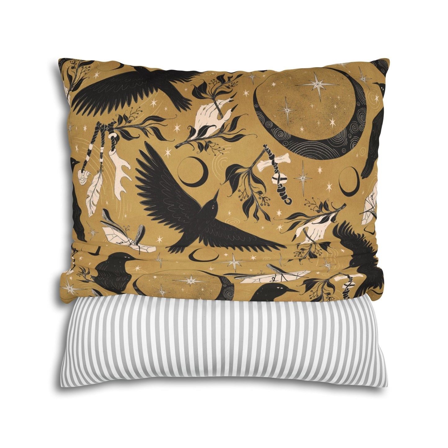 Raven Moon - Throw Pillow