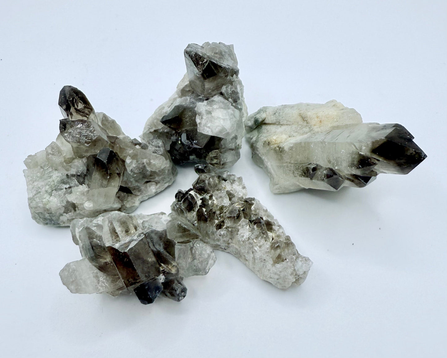 Smoky Quartz Clusters & Points