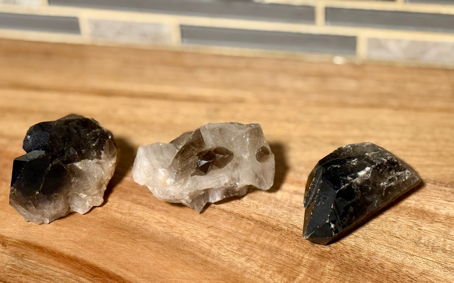 Smoky Quartz Clusters & Points