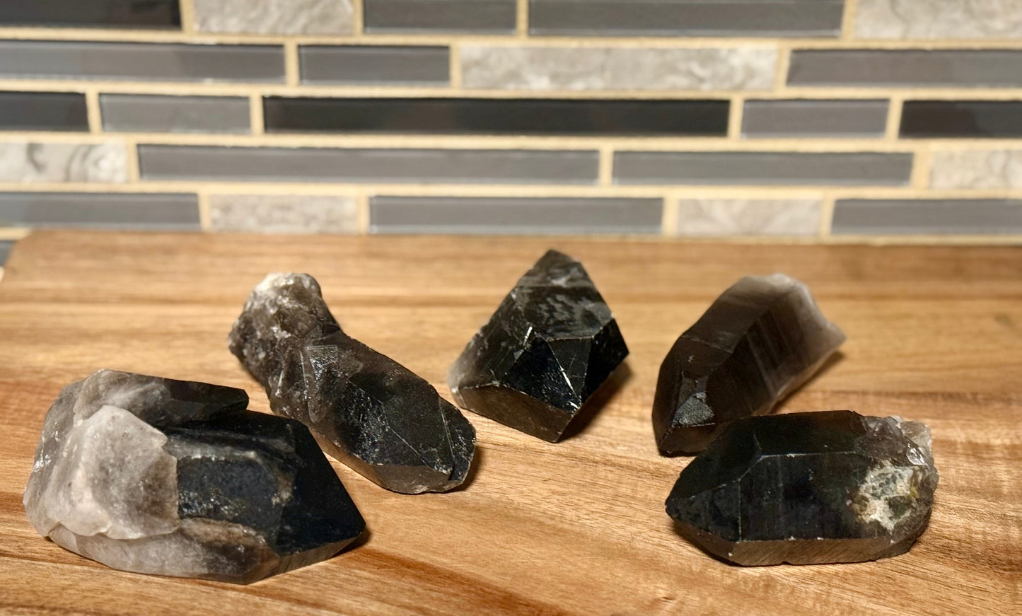 Smoky Quartz Clusters & Points