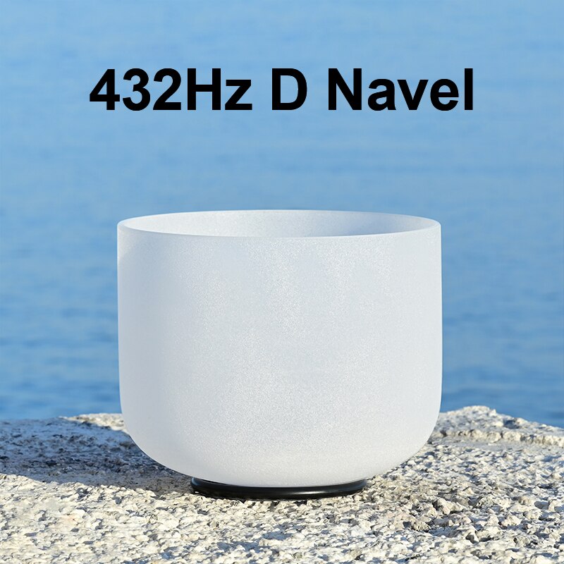 Crystal Sound Bowl Frosted Quartz, Frequency 440Hz