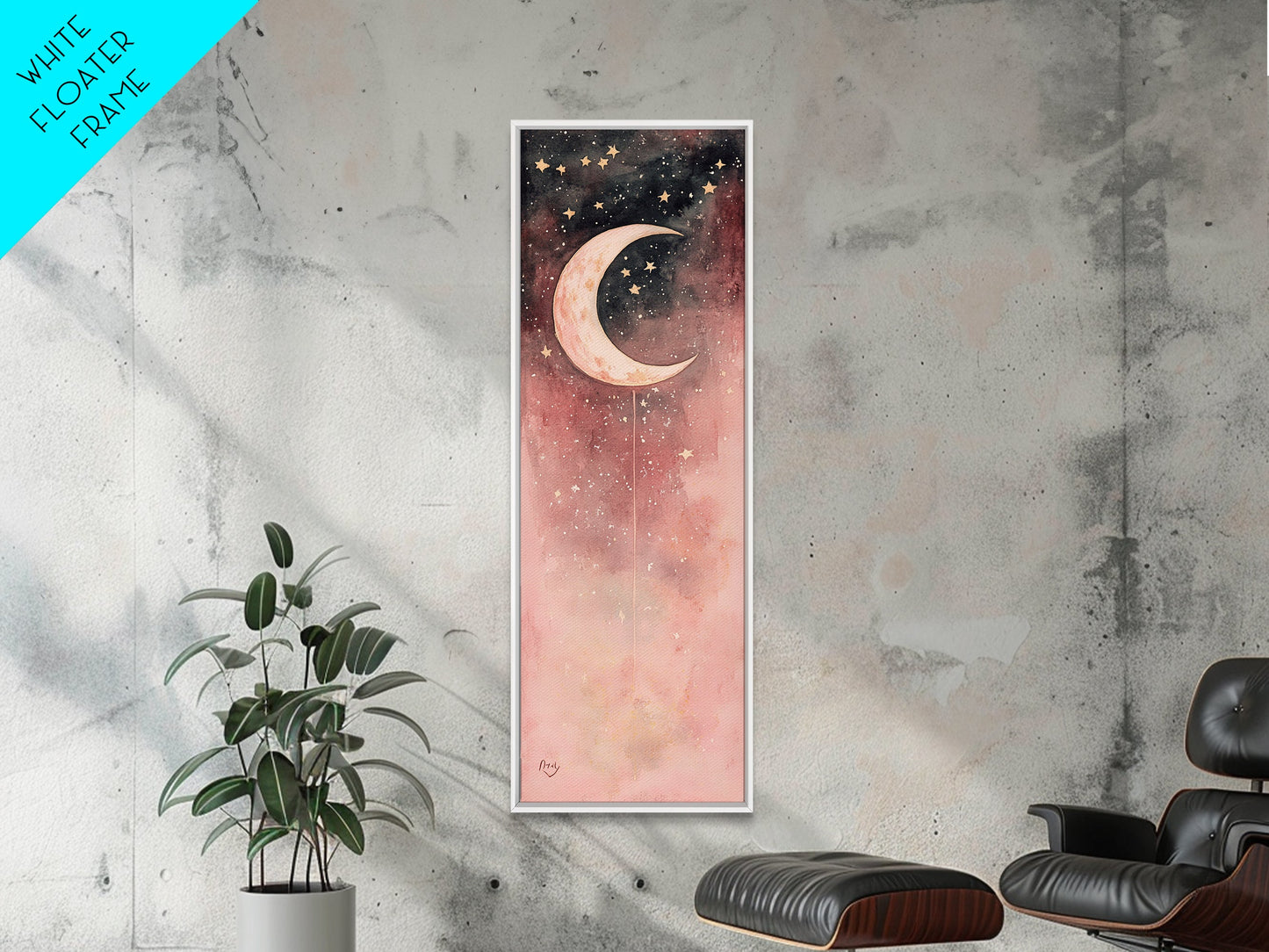 Crescent Moon Canvas Print