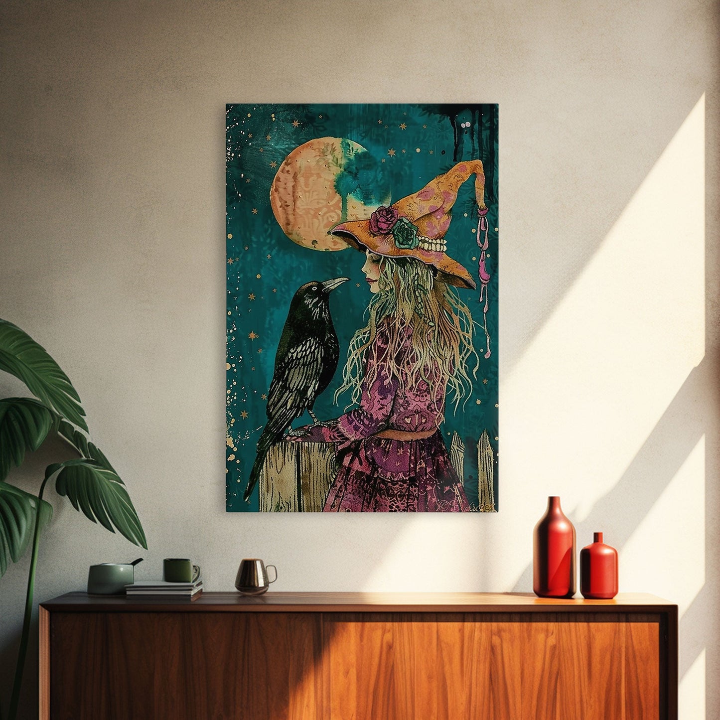 Witch and Crow - Wall Art