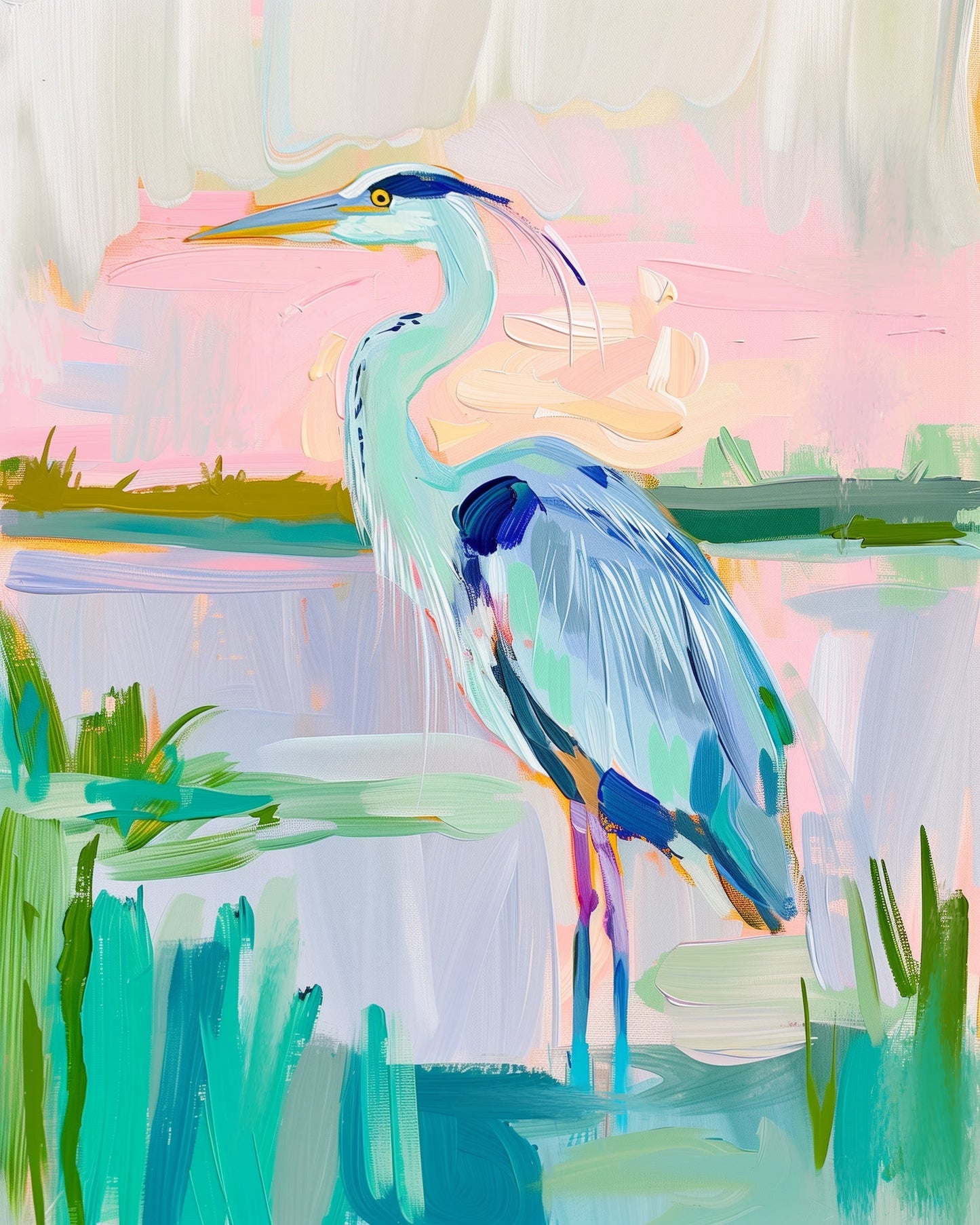 Heron - Original Painting